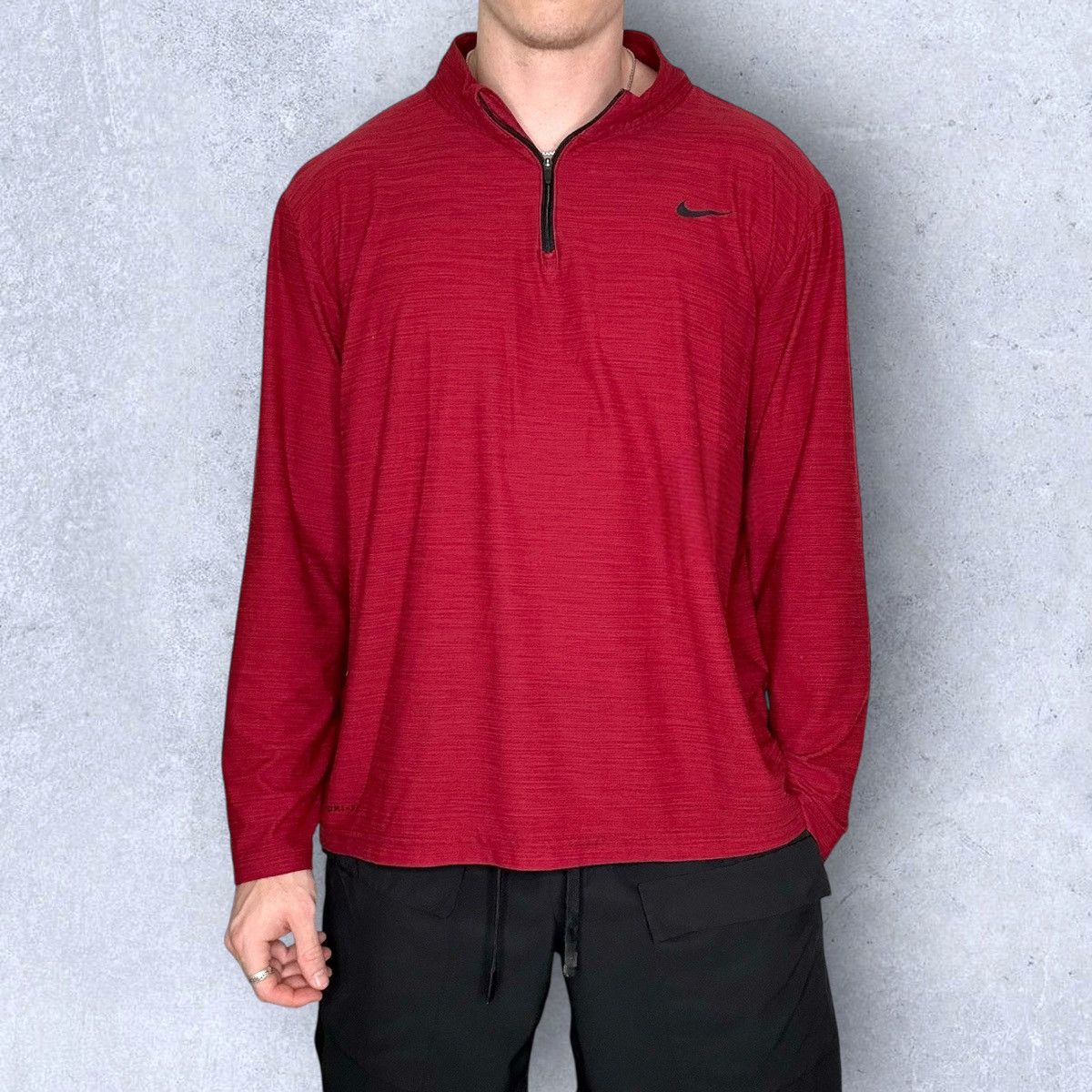 Nike Nike Dri-fit Quarter Zip Pullover Jacket Size US XL / EU 56 / 4 - 2 Thumbnail