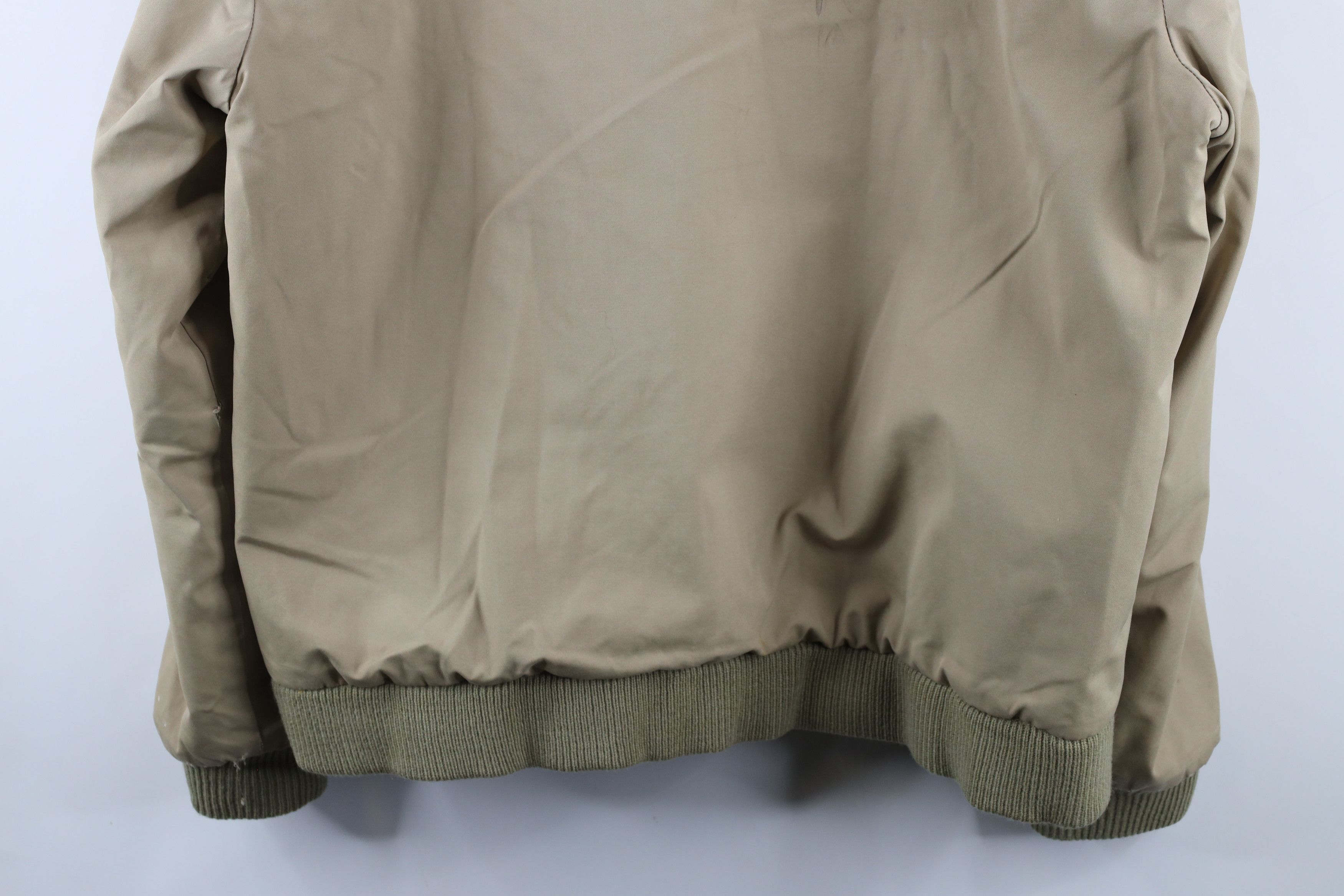 Lacoste × Vintage Vintage 80s Izod Lacoste Logo Lined Hooded Jacket Beige Size US XL / EU 56 / 4 - 18 Thumbnail