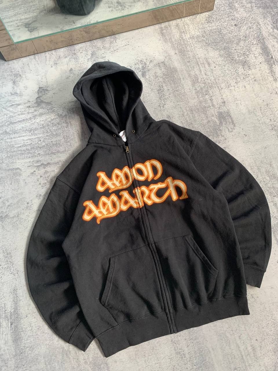 Band Tees Vintage Amon Amarth boxy zip hoodie death metal y2k Size US M / EU 48-50 / 2 - 3 Thumbnail