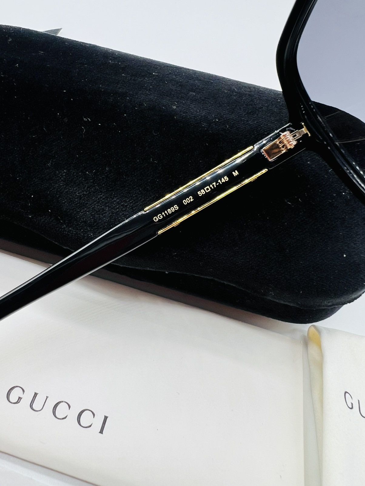 Gucci Gucci GG1189S 002 Black Sunglasses Glasses Size ONE SIZE - 5 Thumbnail
