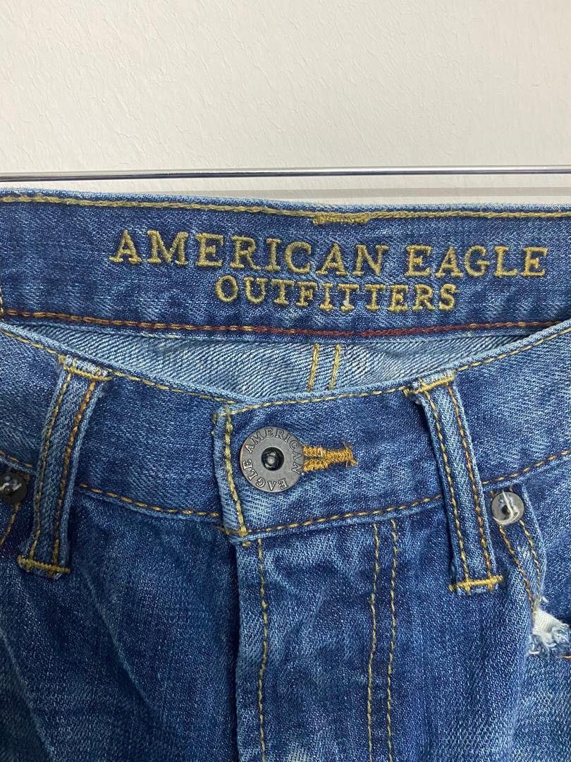 American Eagle Outfitters American Eagle Distressed Patchwork Denim Jeans Grunge Boro Size US 33 - 10 Thumbnail