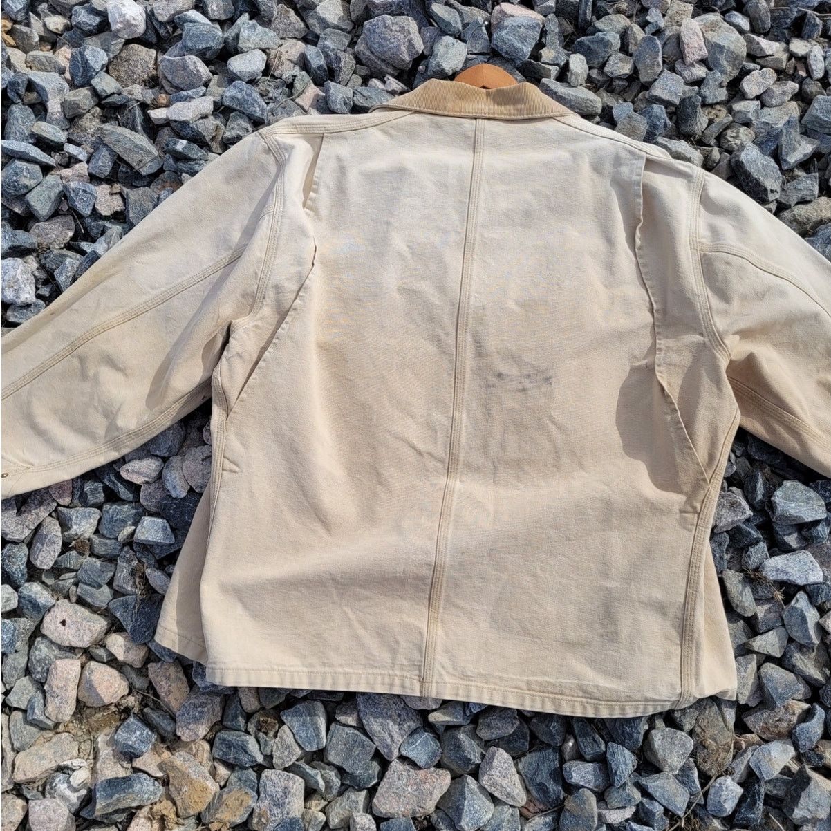 Carhartt × Carhartt Wip × Vintage Vintage Carhartt Chore Barn Coat Corduroy Collar Size US XXL / EU 58 / 5 - 4 Thumbnail