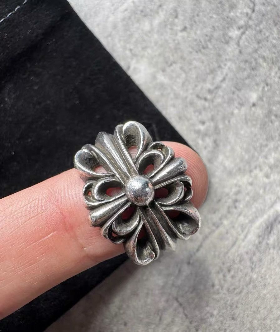 Chrome Hearts Chrome Hearts Cross Open Flower Ring Size ONE SIZE - 5 Thumbnail