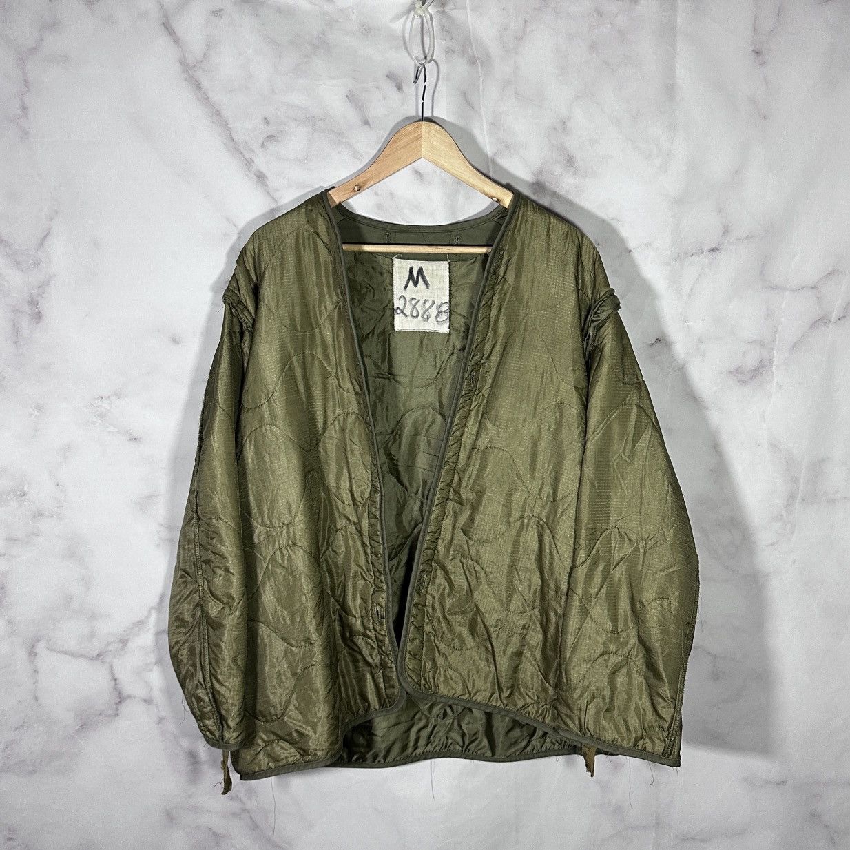 Vintage US Military Quilted Liner Jacket Size US M / EU 48-50 / 2 - 1 Thumbnail