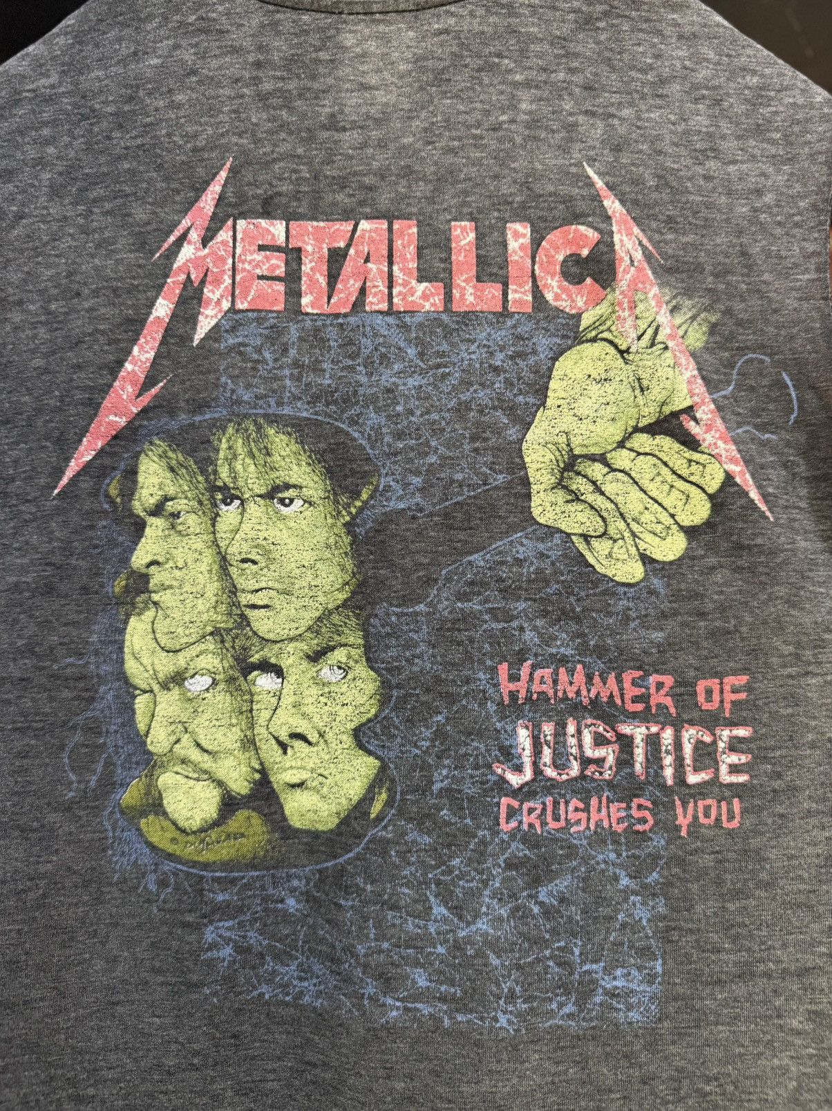 Band Tees Thrashed Vintage 80s Metallica Pushead Paper Thin Tank Top T Size US L / EU 52-54 / 3 - 8 Thumbnail