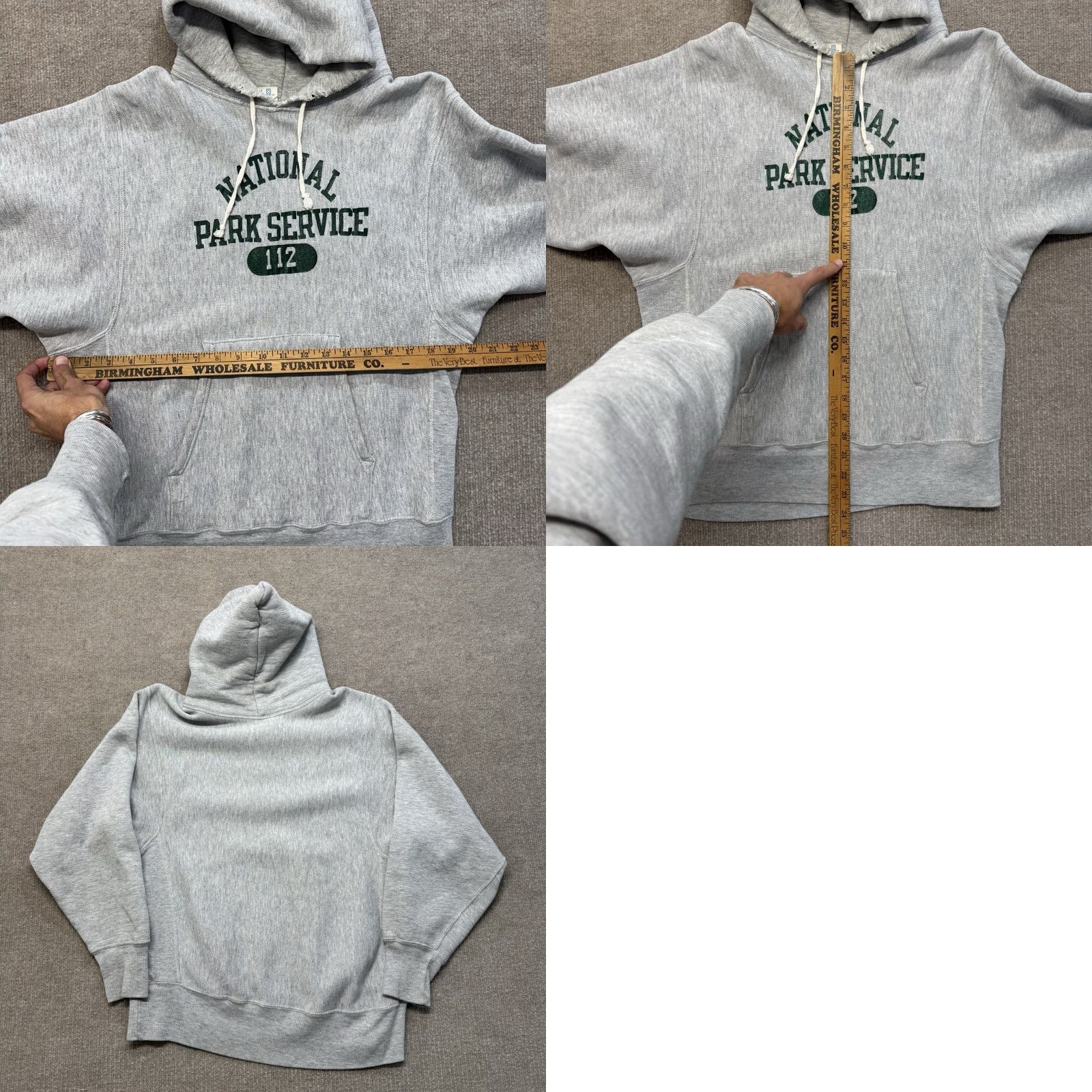 Champion VINTAGE Champion National Park Service Reverse Weave Hoodie Mens M Gray USA Made Size US M / EU 48-50 / 2 - 8 Thumbnail