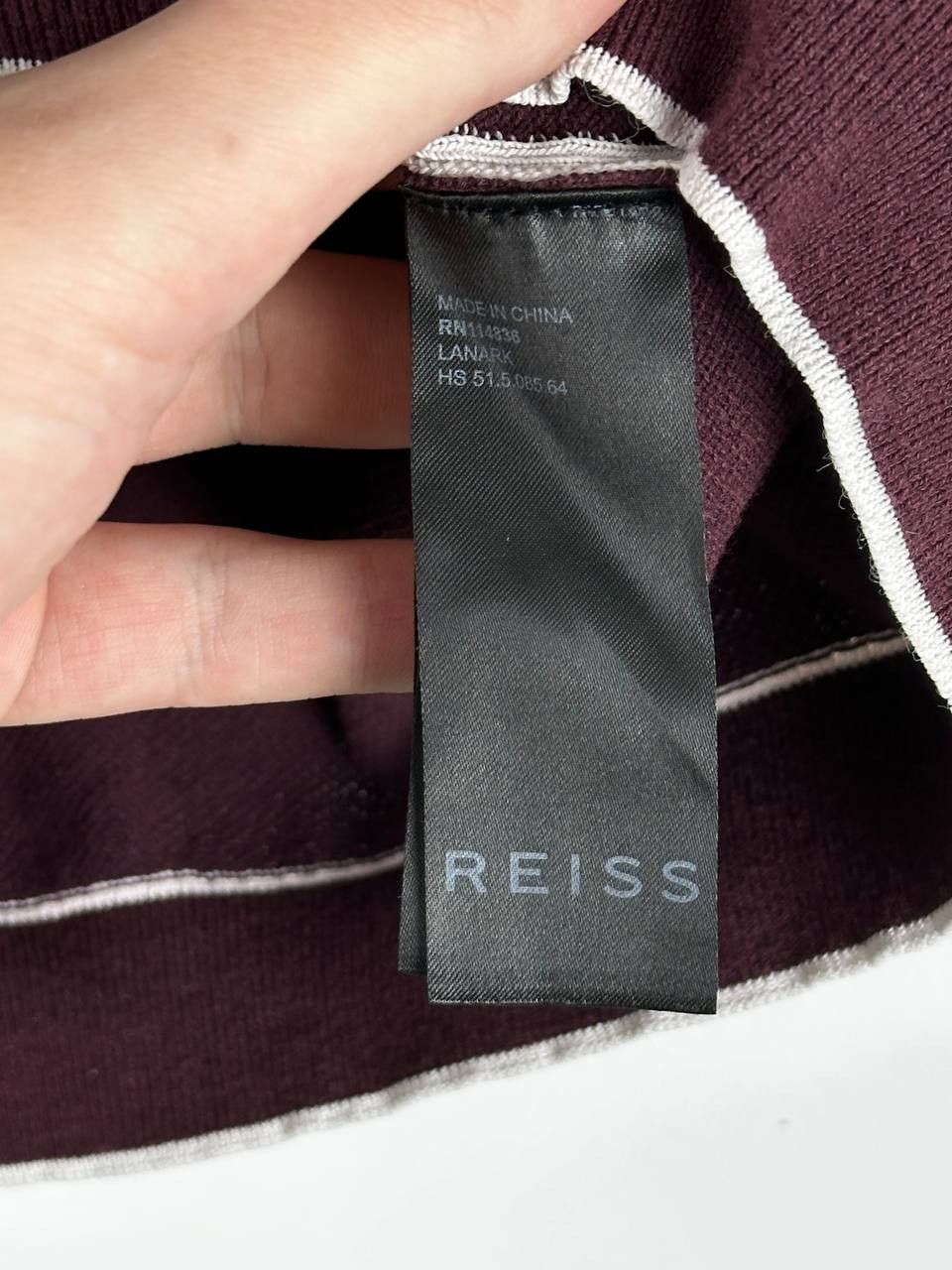 Reiss Reiss “Jason” long sleeve Zip polo In Burgandy Size US S / EU 44-46 / 1 - 7 Thumbnail