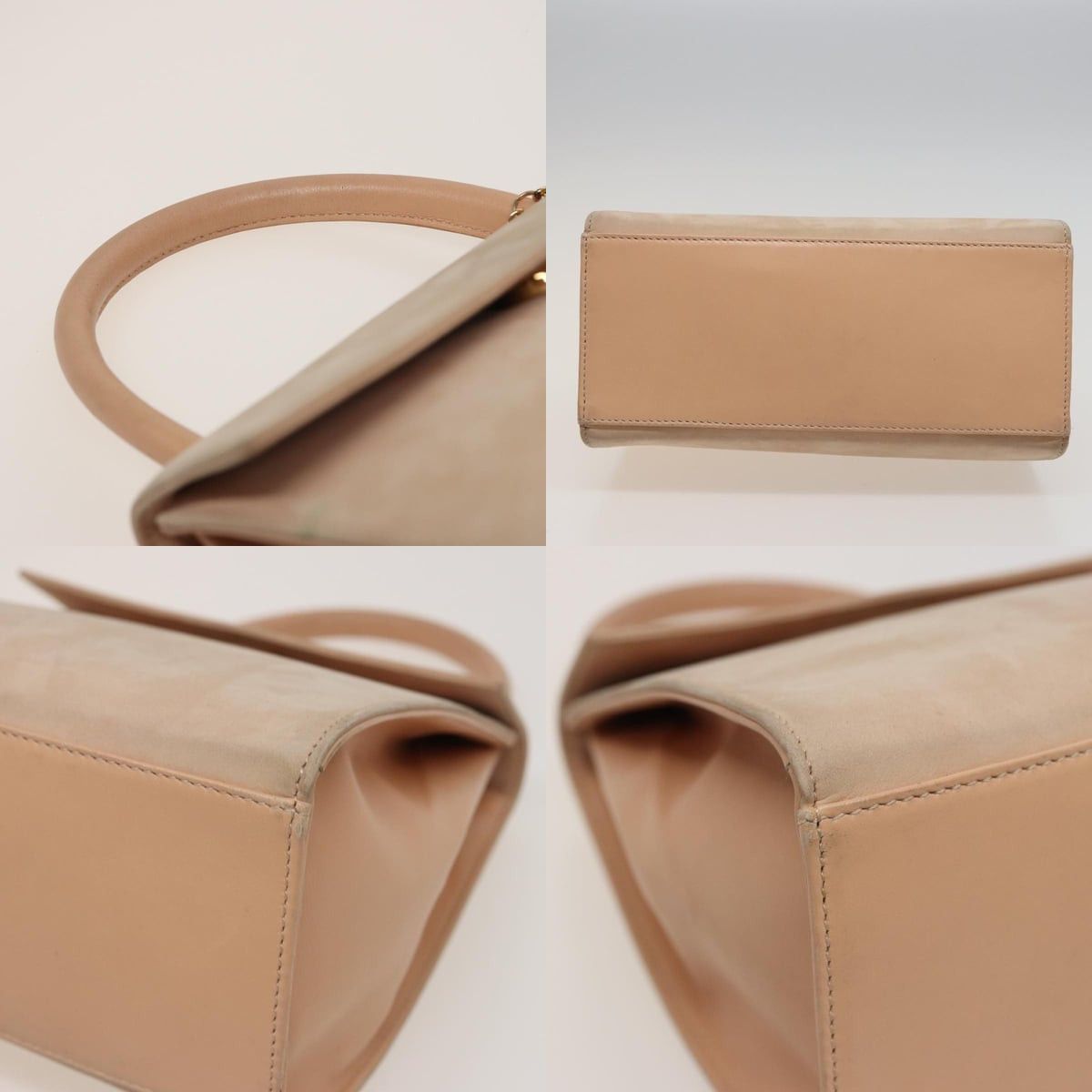 Celine CELINE Hand Bag Suede Beige Size ONE SIZE - 10 Thumbnail