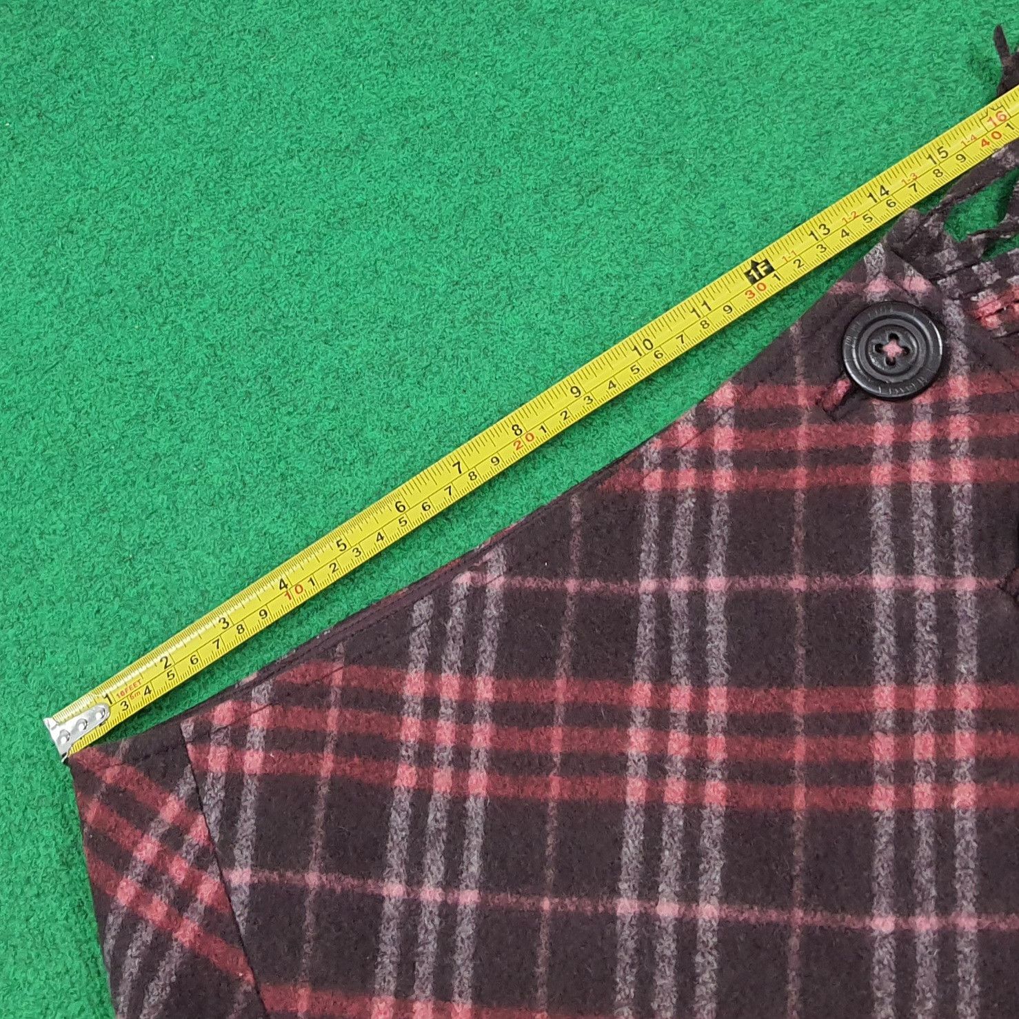 Burberry Vintage Burberry Blue Label Plaid Mini Skirt Fringe C297N28 Size 28" / US 6 / IT 42 - 10 Thumbnail