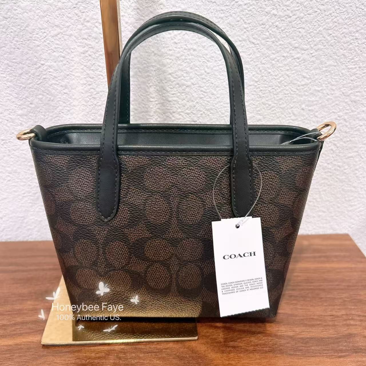 Coach NWT COACH City Mini Tote Bag In Signature Canvas CW032 Size ONE SIZE - 5 Thumbnail