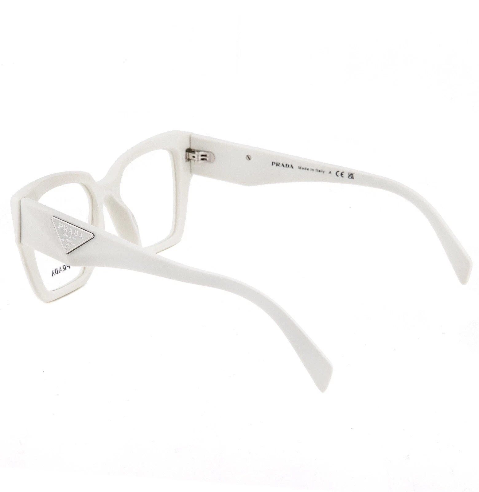 Prada PRADA SYMBOLE PR09ZV White Triangle Logo Eyeglass 09ZV 09Z Size ONE SIZE - 5 Thumbnail