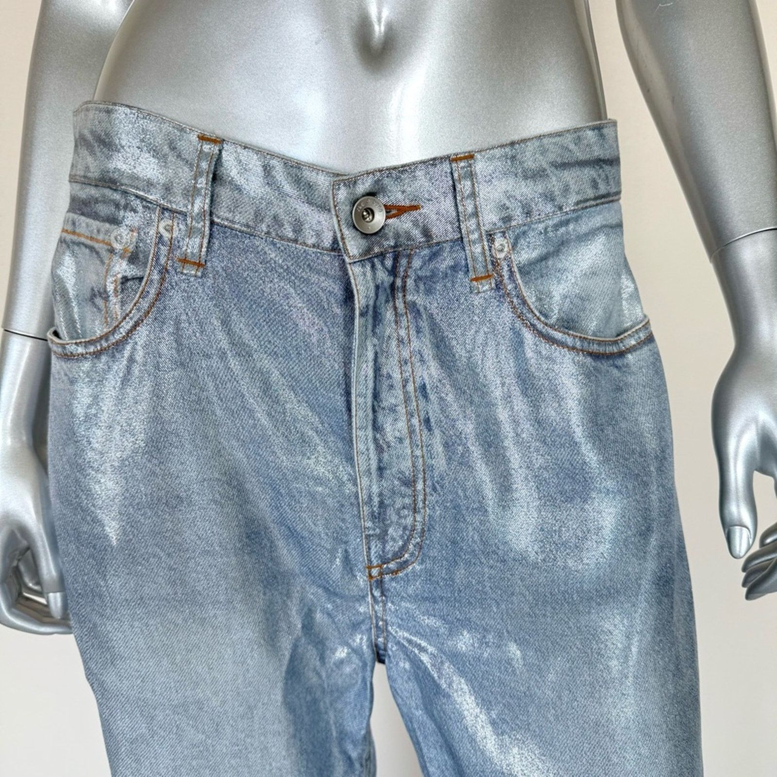 Rag & Bone NWT! Rag&bone women shimmer dress pants size 28 Retail 425$ Size 28" / US 6 / IT 42 - 5 Thumbnail