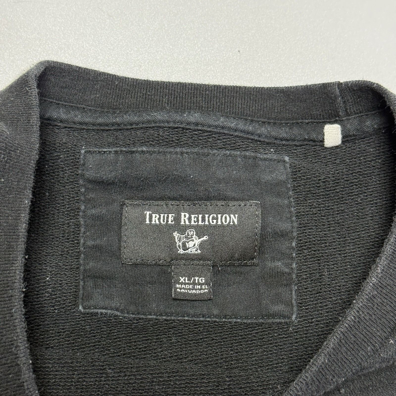 True Religion True Religion Sweatshirt XL 23x28 Black Crew Neck Size US XL / EU 56 / 4 - 11 Thumbnail