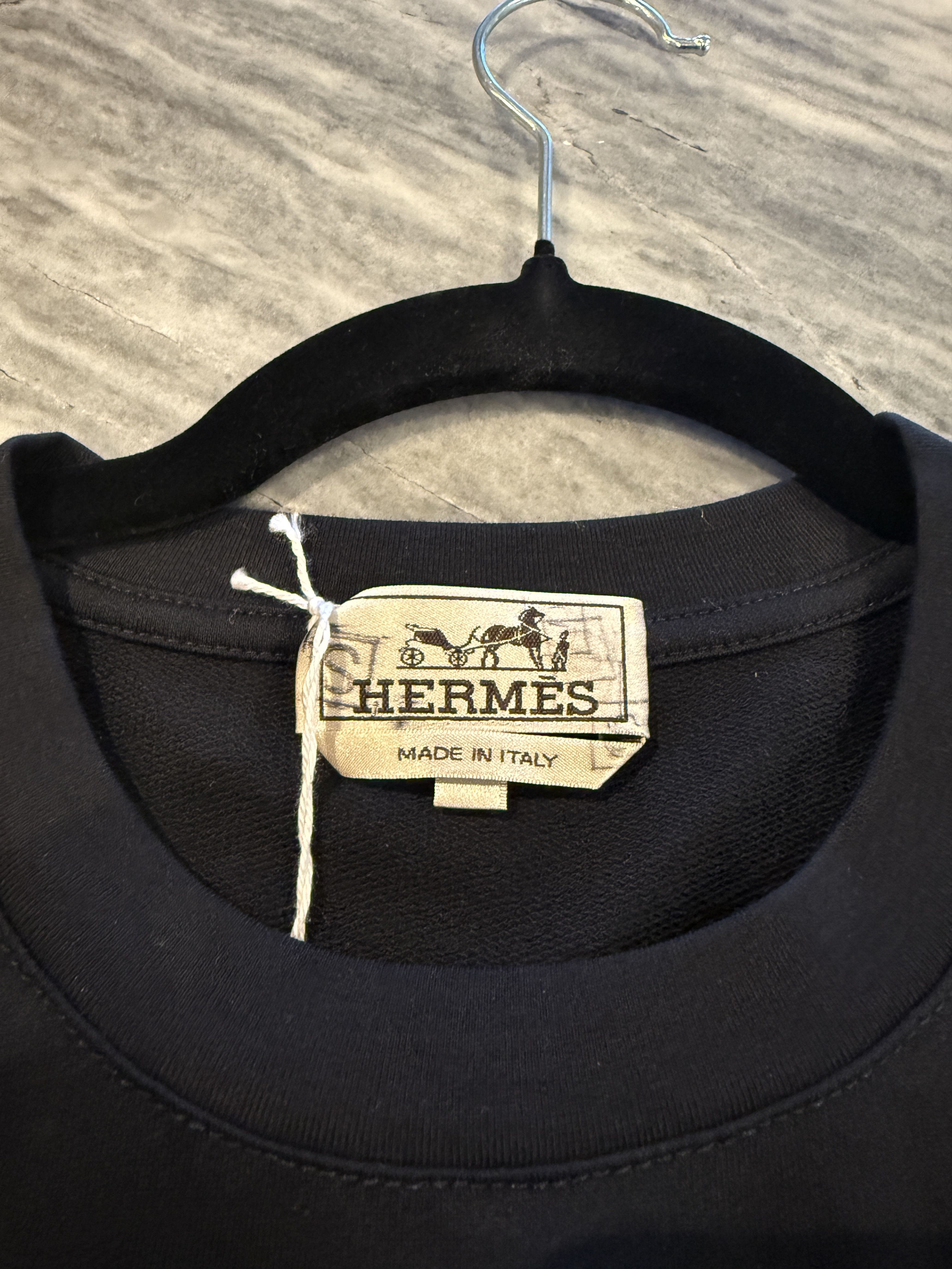 Hermes Hermes Tshirt Mini Patch cuir Size US S / EU 44-46 / 1 - 4 Thumbnail