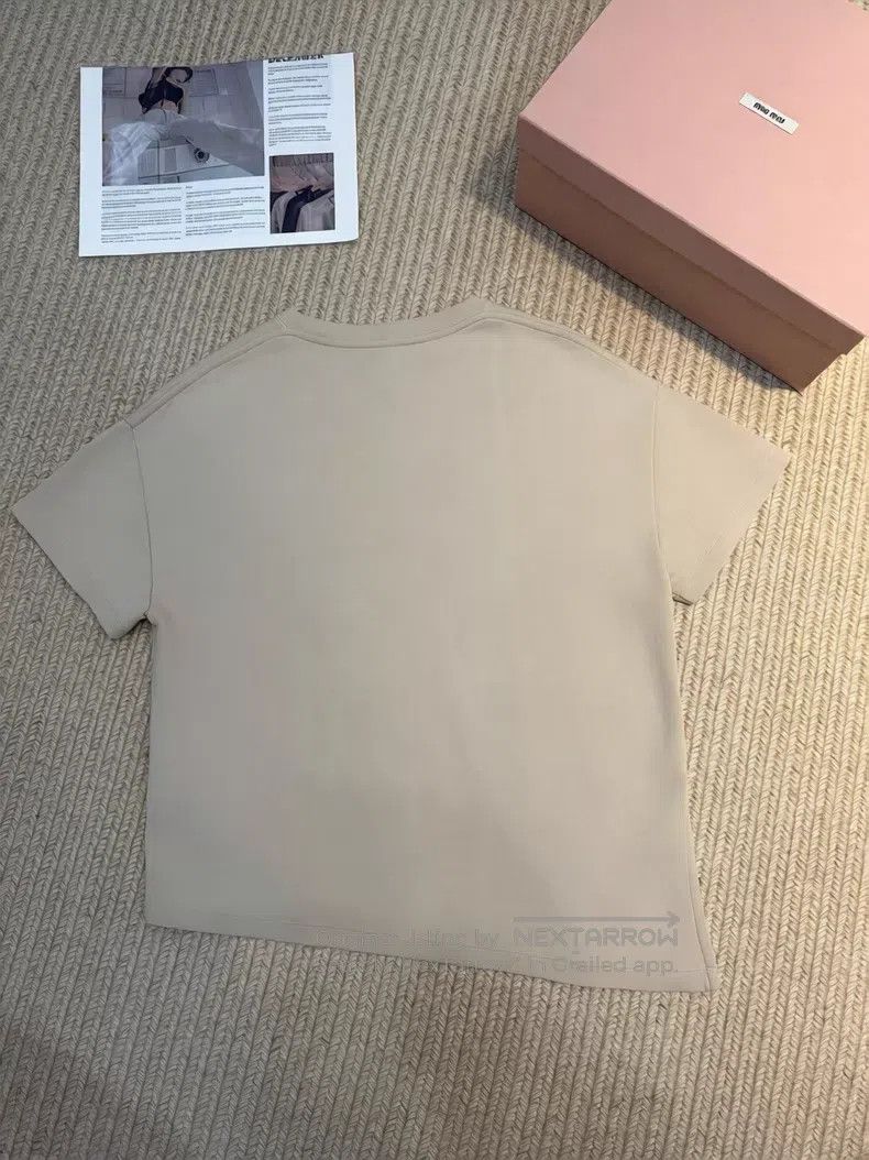 Loewe Loewe Beige Short-Sleeve T-Shirt, 80% Cotton + 20% Nylon Size S / US 4 / IT 40 - 2 Thumbnail