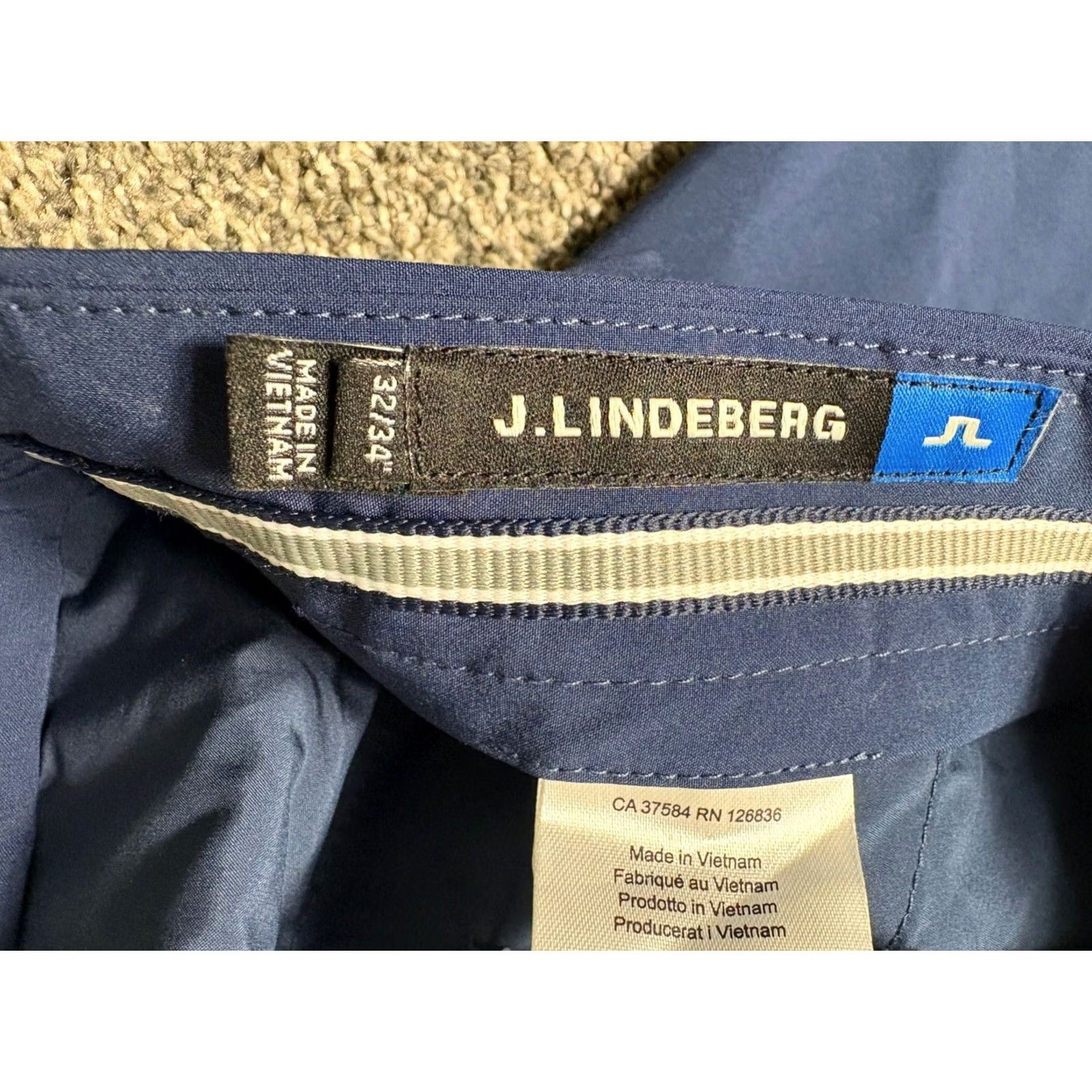 J.Lindeberg J. Lindeberg ELLOTT GOLF PANTS Mens 32x34 Navy Pockets Micro Stretch Size US 32 / EU 48 - 5 Thumbnail