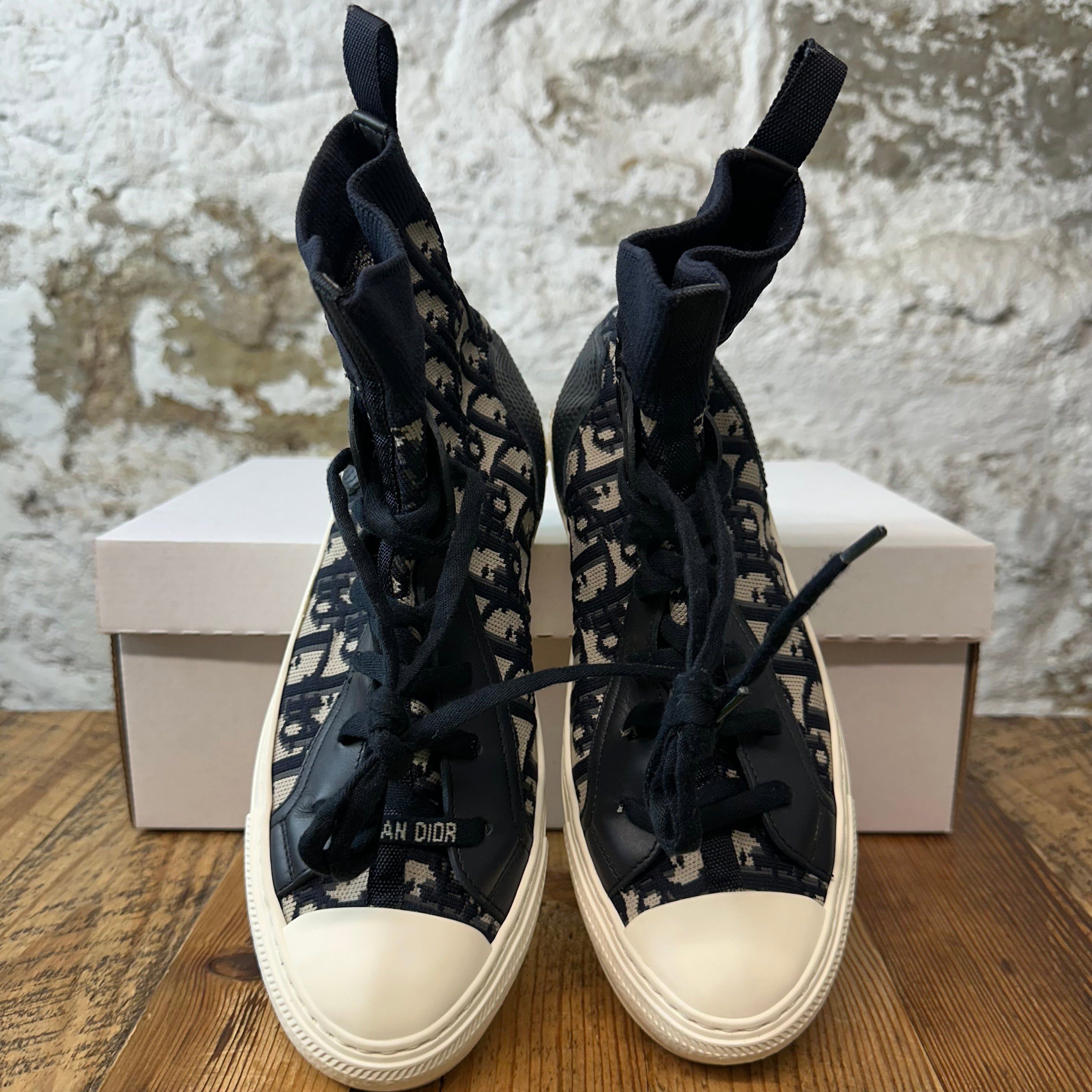 Dior Dior Walk n Dior Black Oblique White Sneaker Sz 5.5 (37.5) Size US 5.5 / EU 38 - 3 Thumbnail
