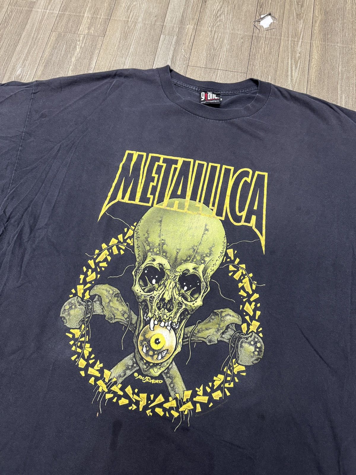 Band Tees × Metallica × Vintage 2001s Metallica PushHead "No Leaf Clover" Band Tee Size US XXL / EU 58 / 5 - 3 Thumbnail