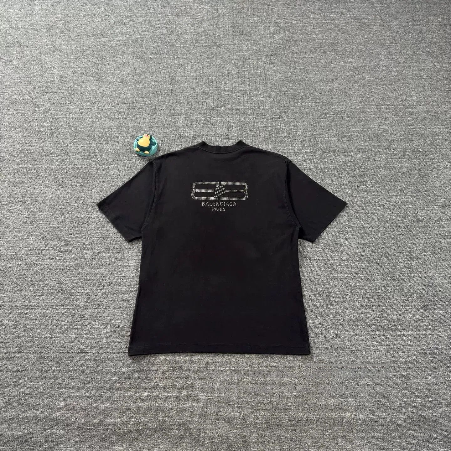 Balenciaga Balenciaga Black Crystal Double B T-shirt. Size US S / EU 44-46 / 1 - 2 Thumbnail