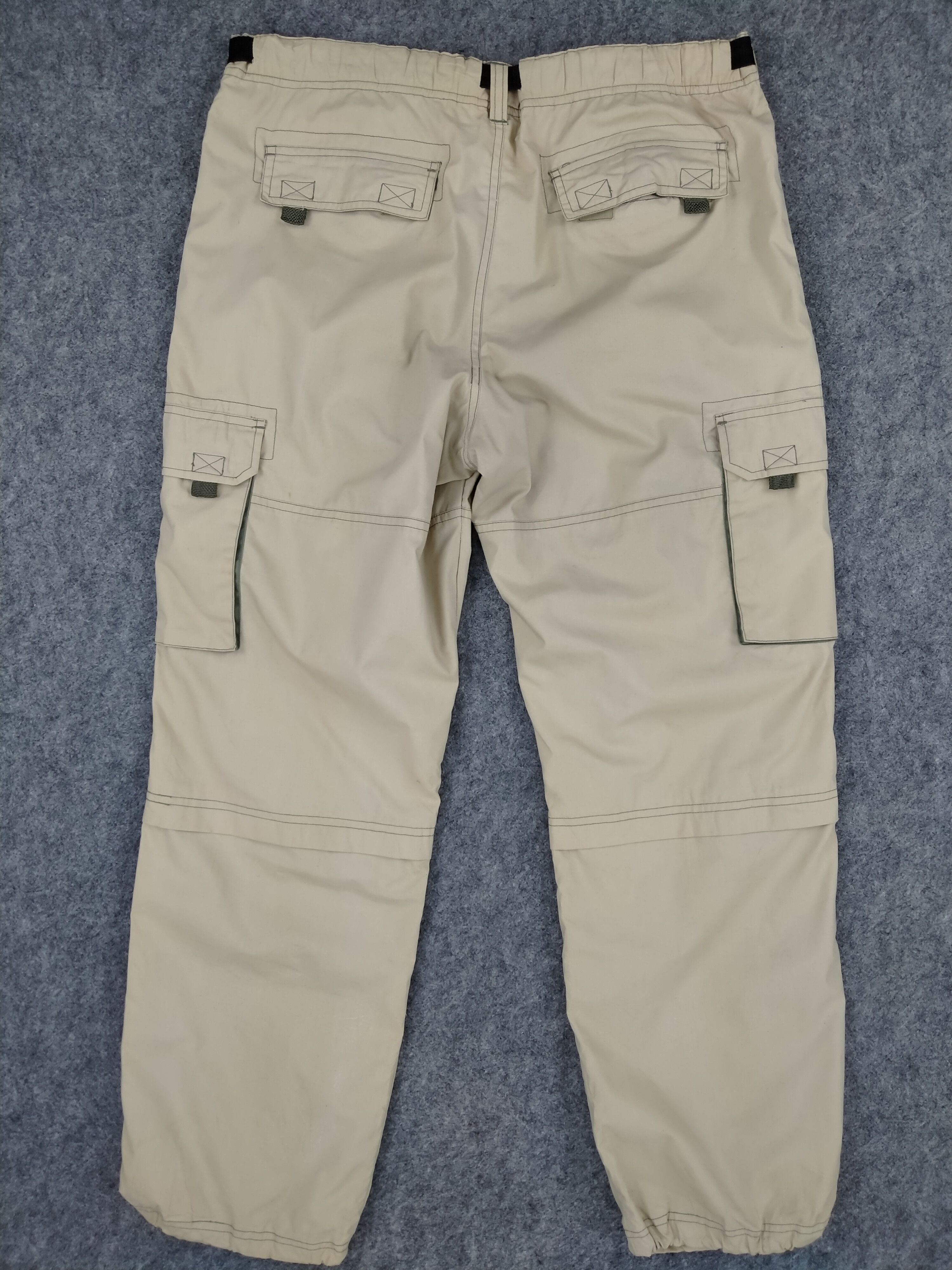Japanese Brand Japanese Brand Elastic Cargo Multi Pocket Pants CP141 Size US 35 - 2 Thumbnail