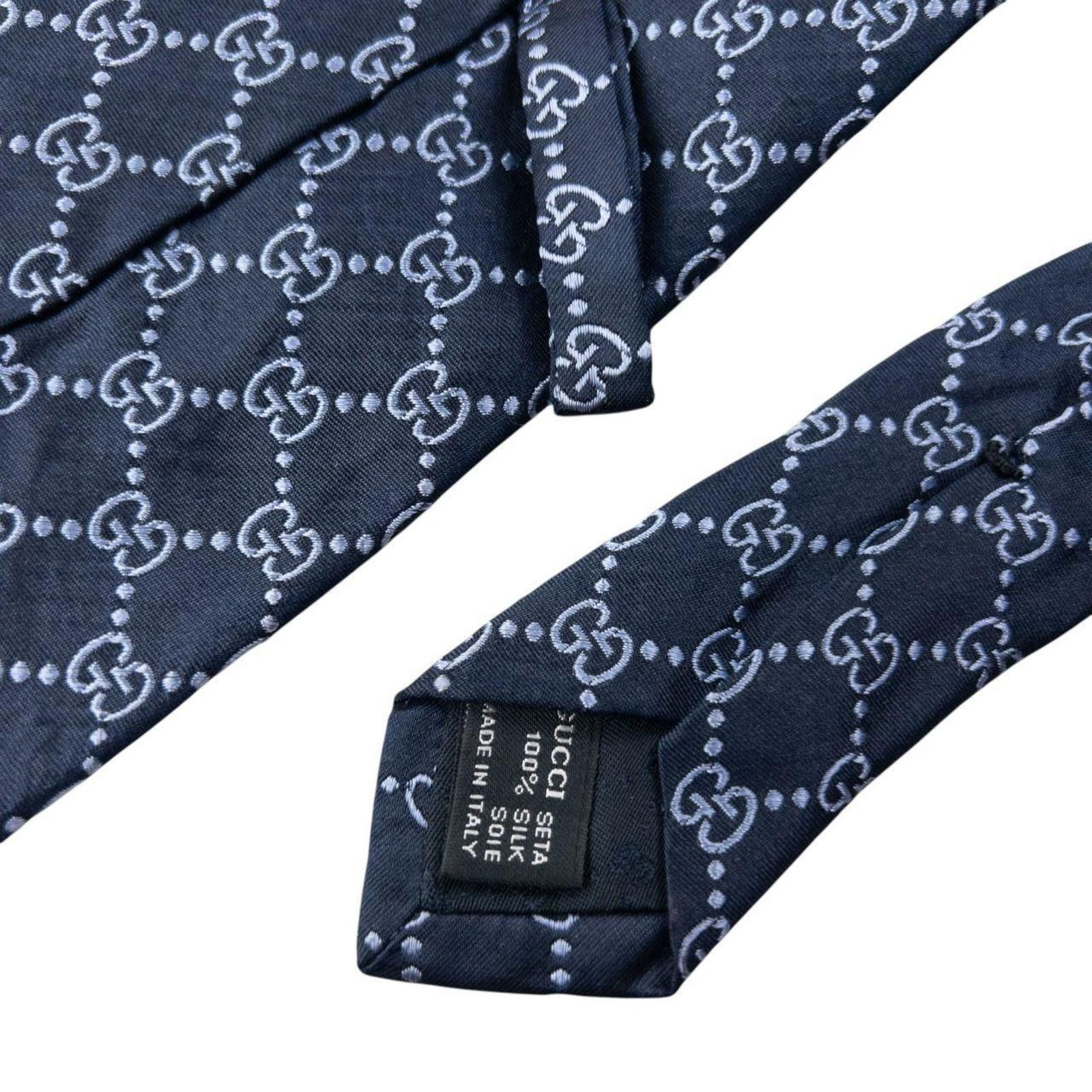 Gucci Vintage 2000sGucci Monogram Silk Tie Size ONE SIZE - 6 Thumbnail