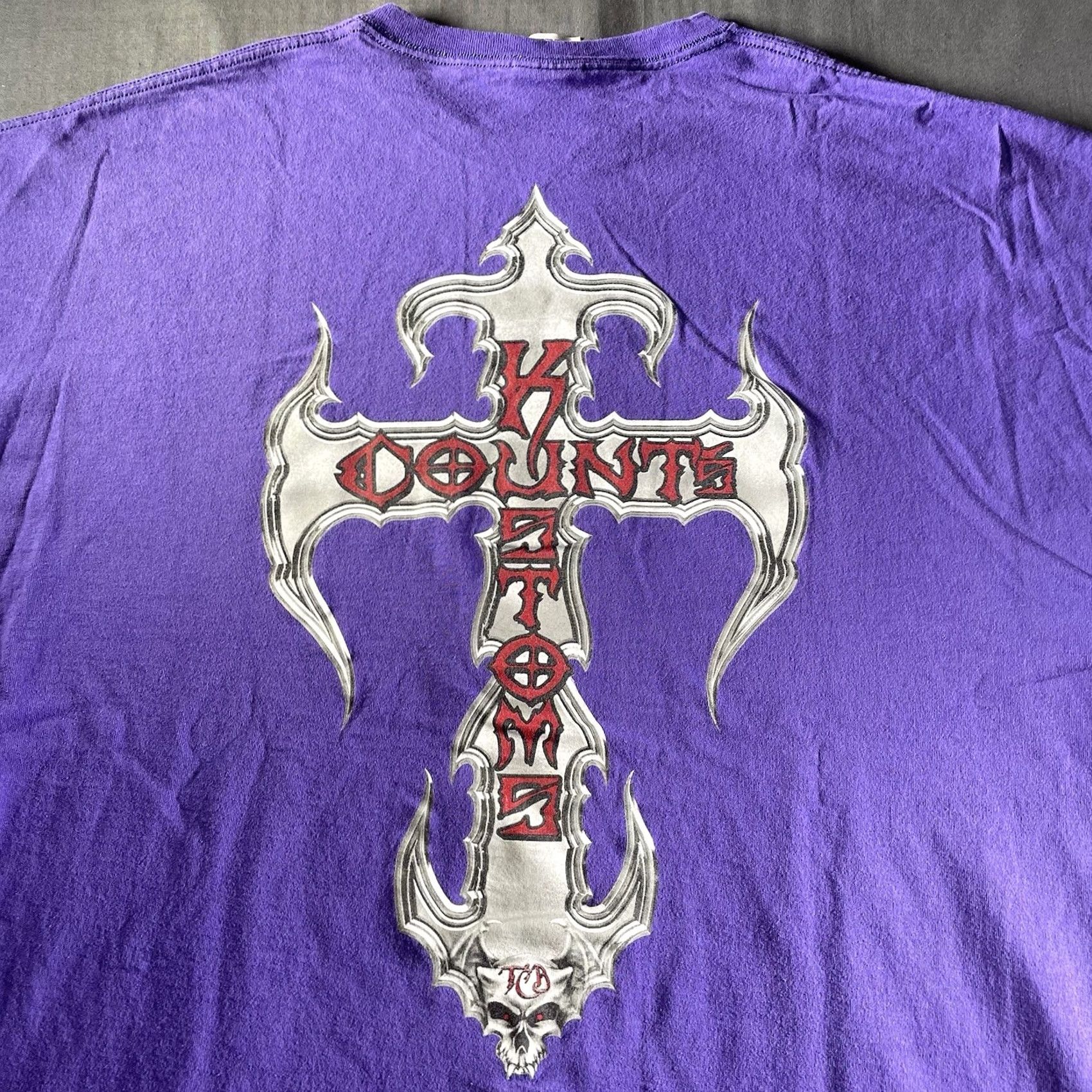 Vintage Counts Kustoms Shirt Men 4XL Purple Skull Graphic Print T-Shirt Cars Vintage No Size US XXL / EU 58 / 5 - 2 Thumbnail
