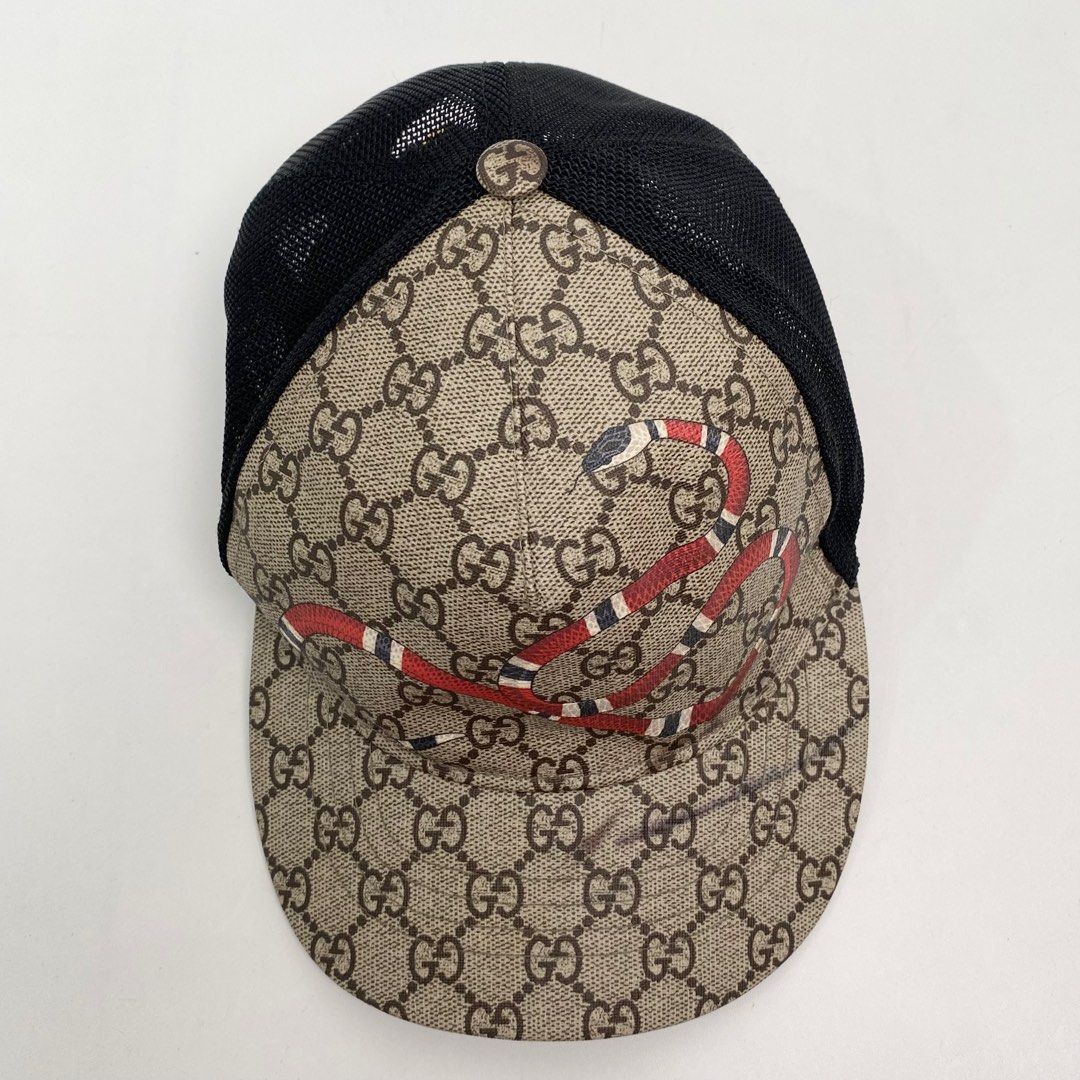 Gucci Gucci Cap Hat Supreme Snake Size ONE SIZE - 4 Thumbnail