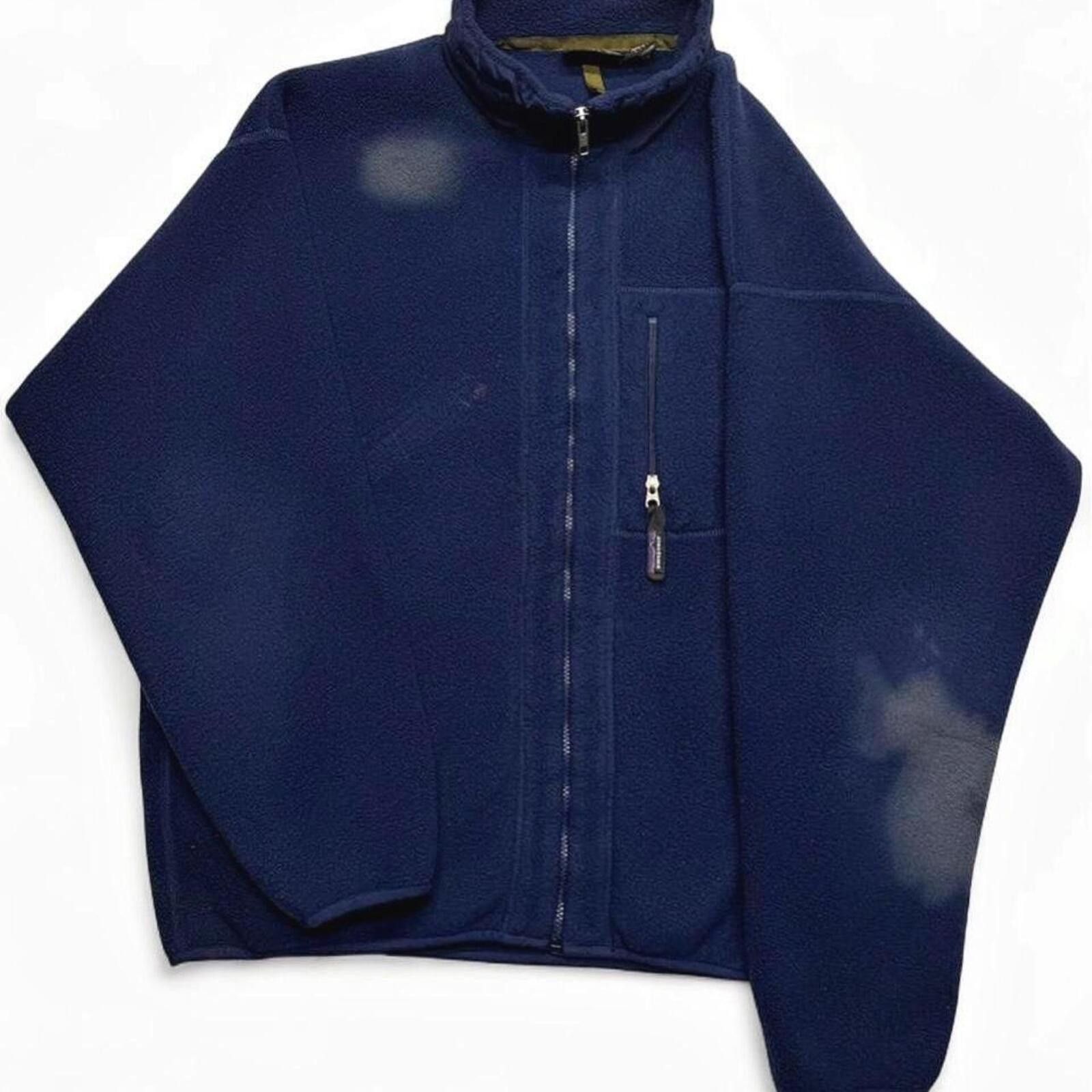 Patagonia VTG 90s Patagonia Synchilla navy blue fleece jacket full zip Size US XL / EU 56 / 4 - 1 Thumbnail