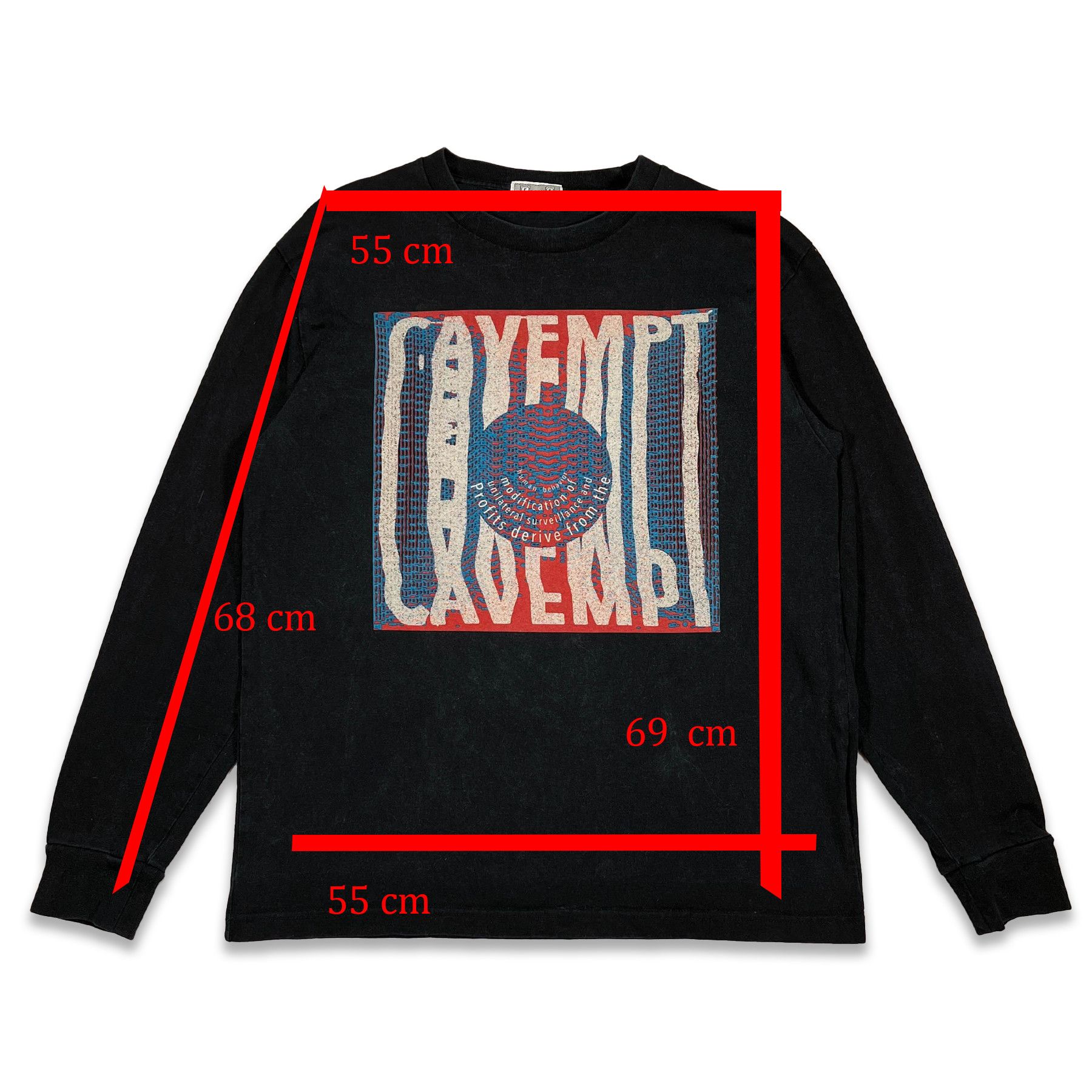 Cav Empt Cav Empt Doubleside Print Longsleeve • L size Size US L / EU 52-54 / 3 - 9 Thumbnail