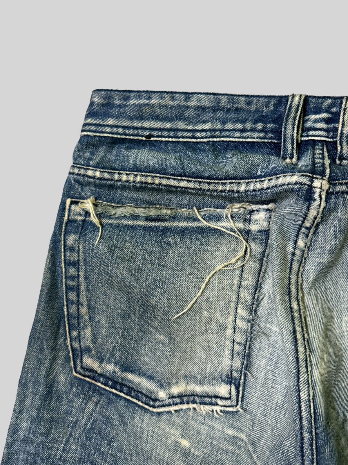 Japanese Brand × Vintage Flared Diesel Industry Thrashed Distressed Denim Size US 31 - 15 Thumbnail