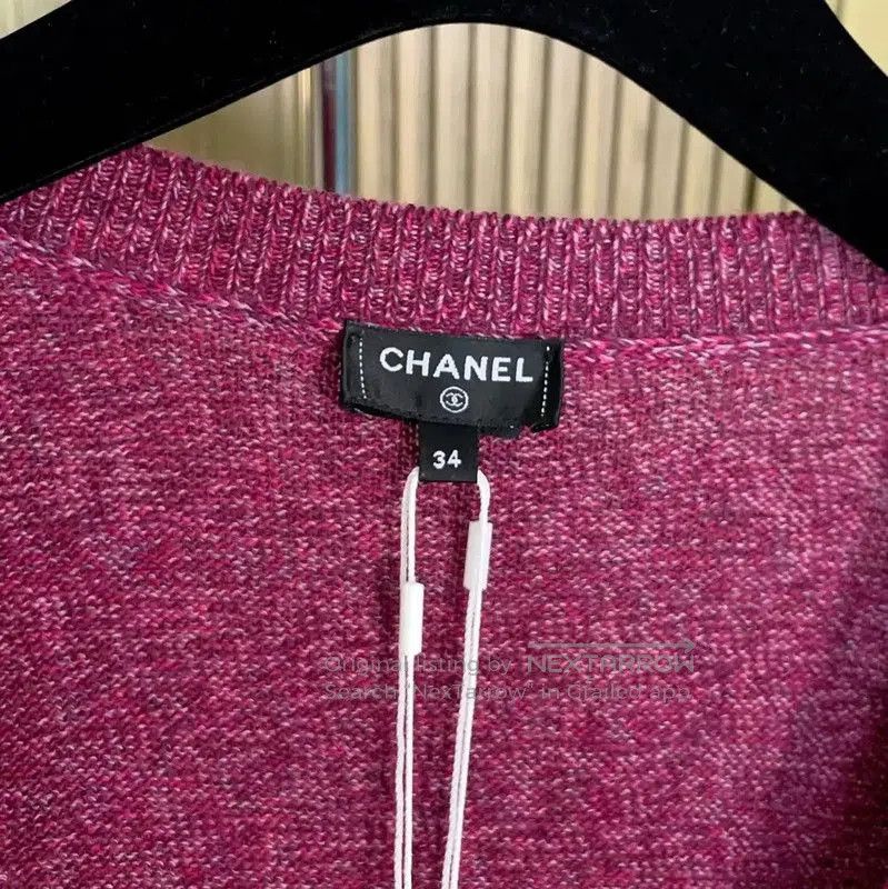 Chanel Chanel Spring Autumn Purple Cashmere Logo Sweater . Size S / US 4 / IT 40 - 7 Thumbnail