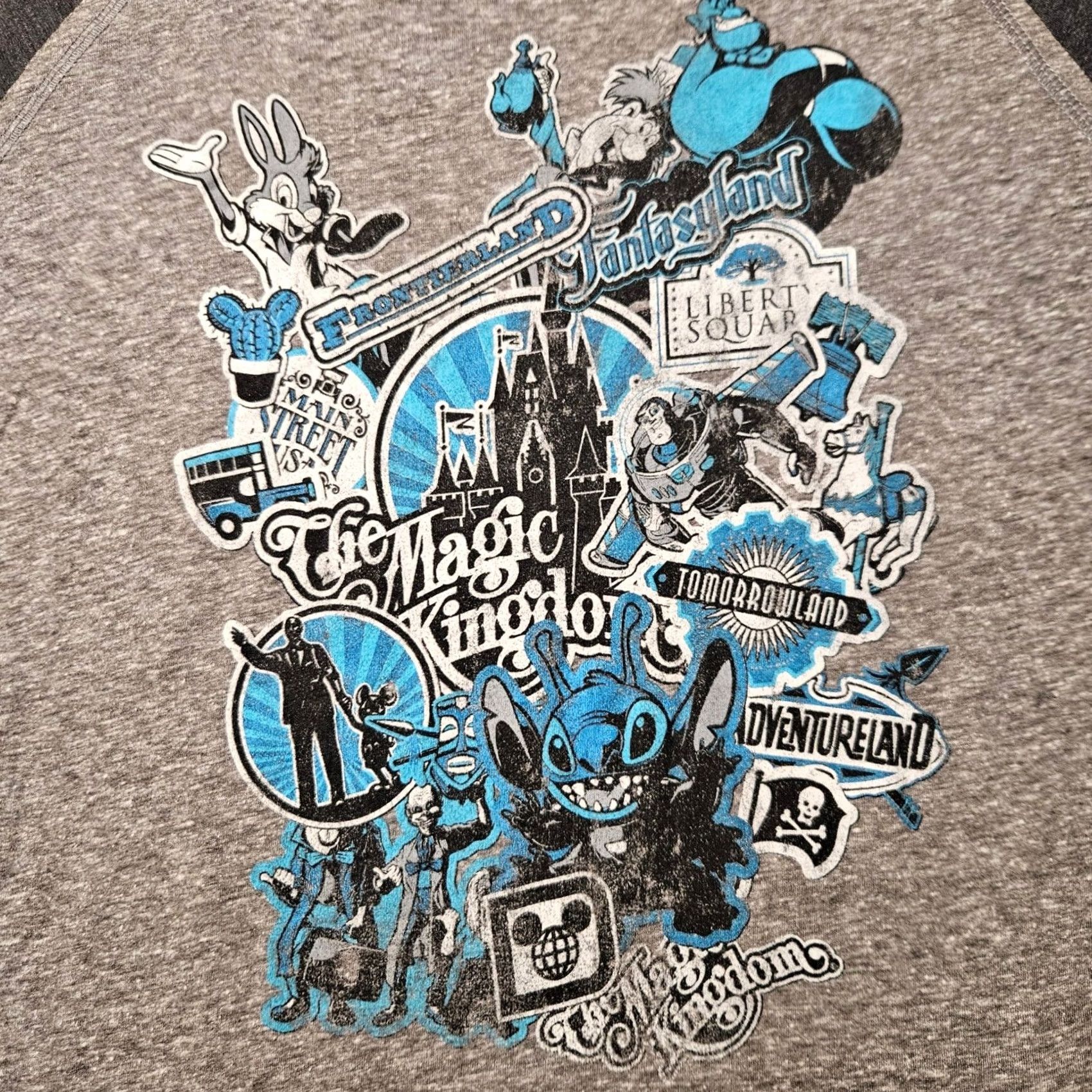 Disney Disney Magic Kingdom Shirt Adult Large Gray Mens Size US L / EU 52-54 / 3 - 2 Thumbnail