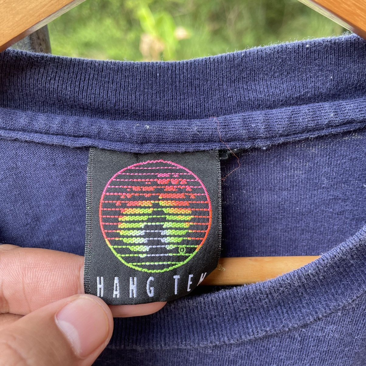 Hang Ten 🔥Vintage 90s Hang Ten Wave Thrasher Big Logo Surfing Tee Size US L / EU 52-54 / 3 - 8 Thumbnail