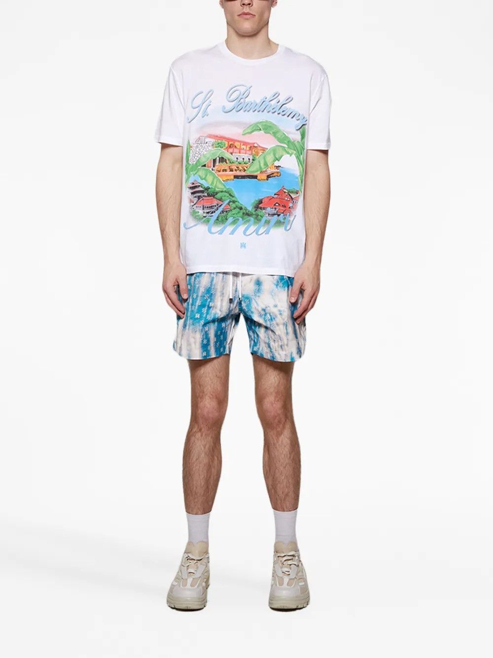Amiri Men's Amiri Eden Rock Airbrush T-Shirt White PF23MJG042 Size US M / EU 48-50 / 2 - 2 Thumbnail