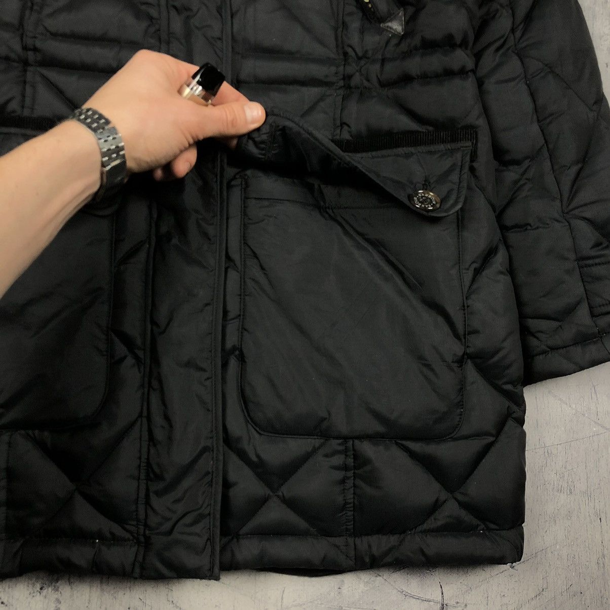 Barbour Vintage Barbour Bowfell Natural Down Quilted Parka hunter Size M / US 6-8 / IT 42-44 - 7 Thumbnail