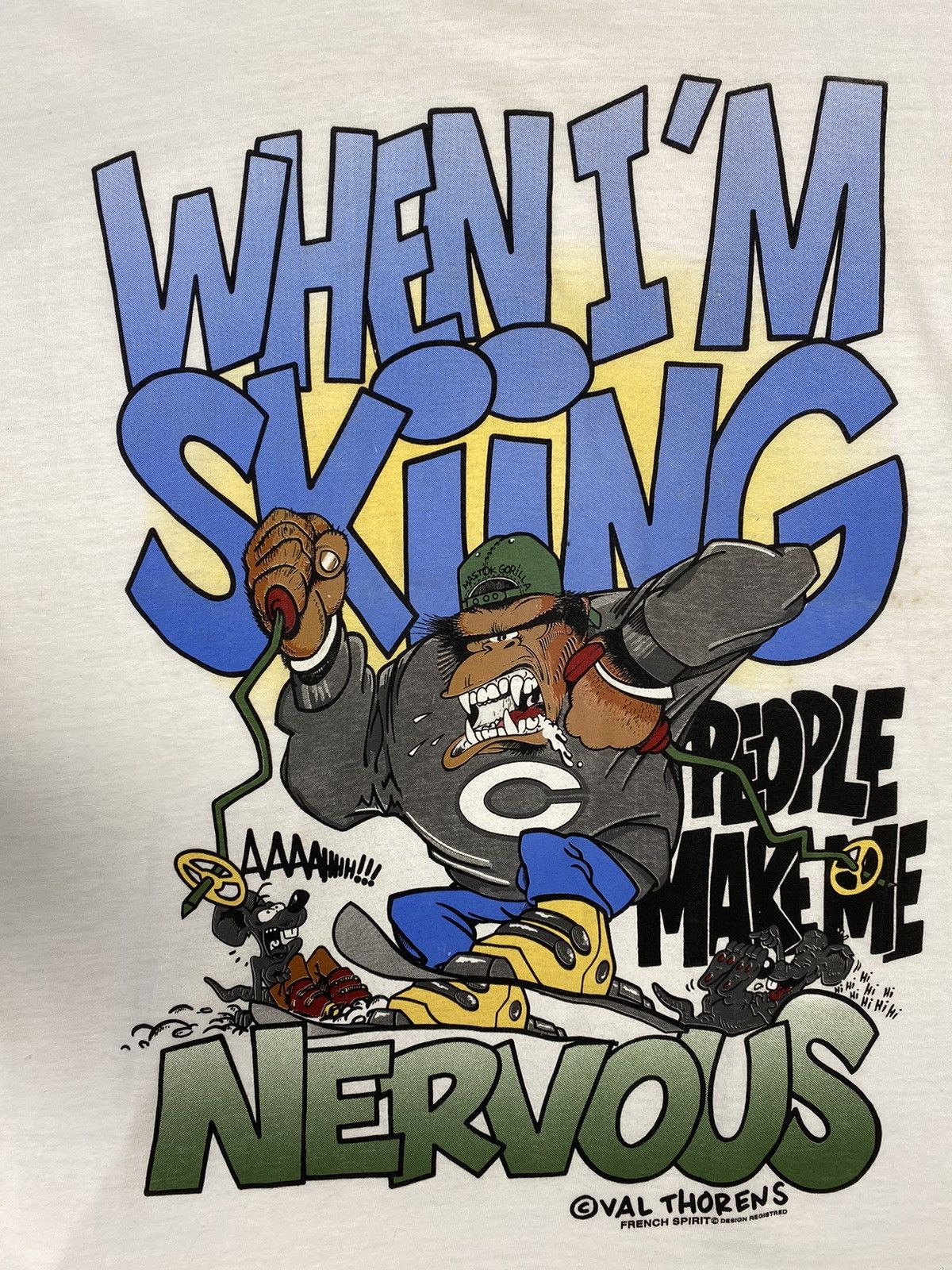 Vintage Vintage Nervous Craze Monkey and Mouse NFL Humor Tee y2k Size US M / EU 48-50 / 2 - 6 Thumbnail