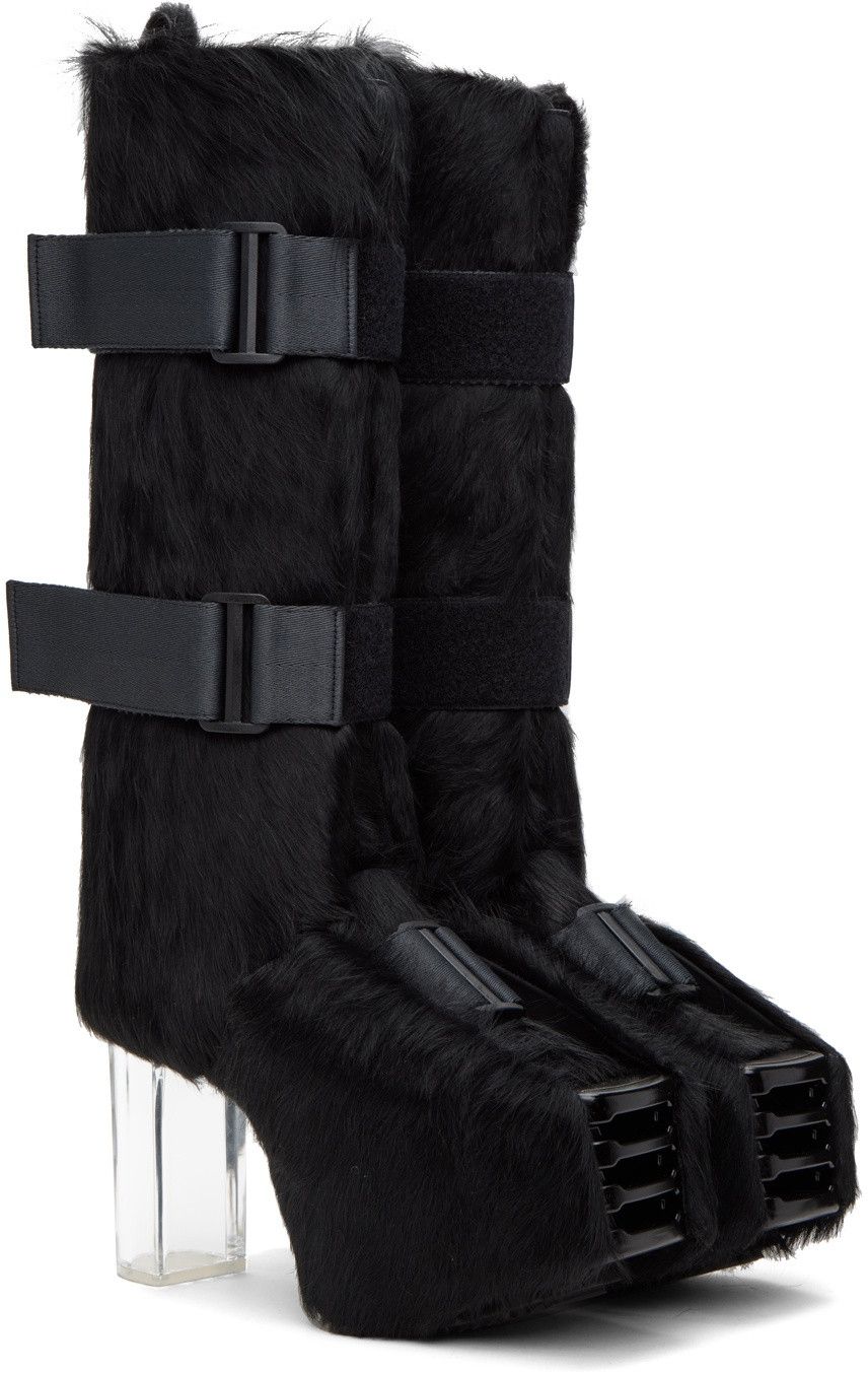 Rick Owens o1y0325 Ankle Boots in Black Size US 9 / EU 42 - 3 Thumbnail