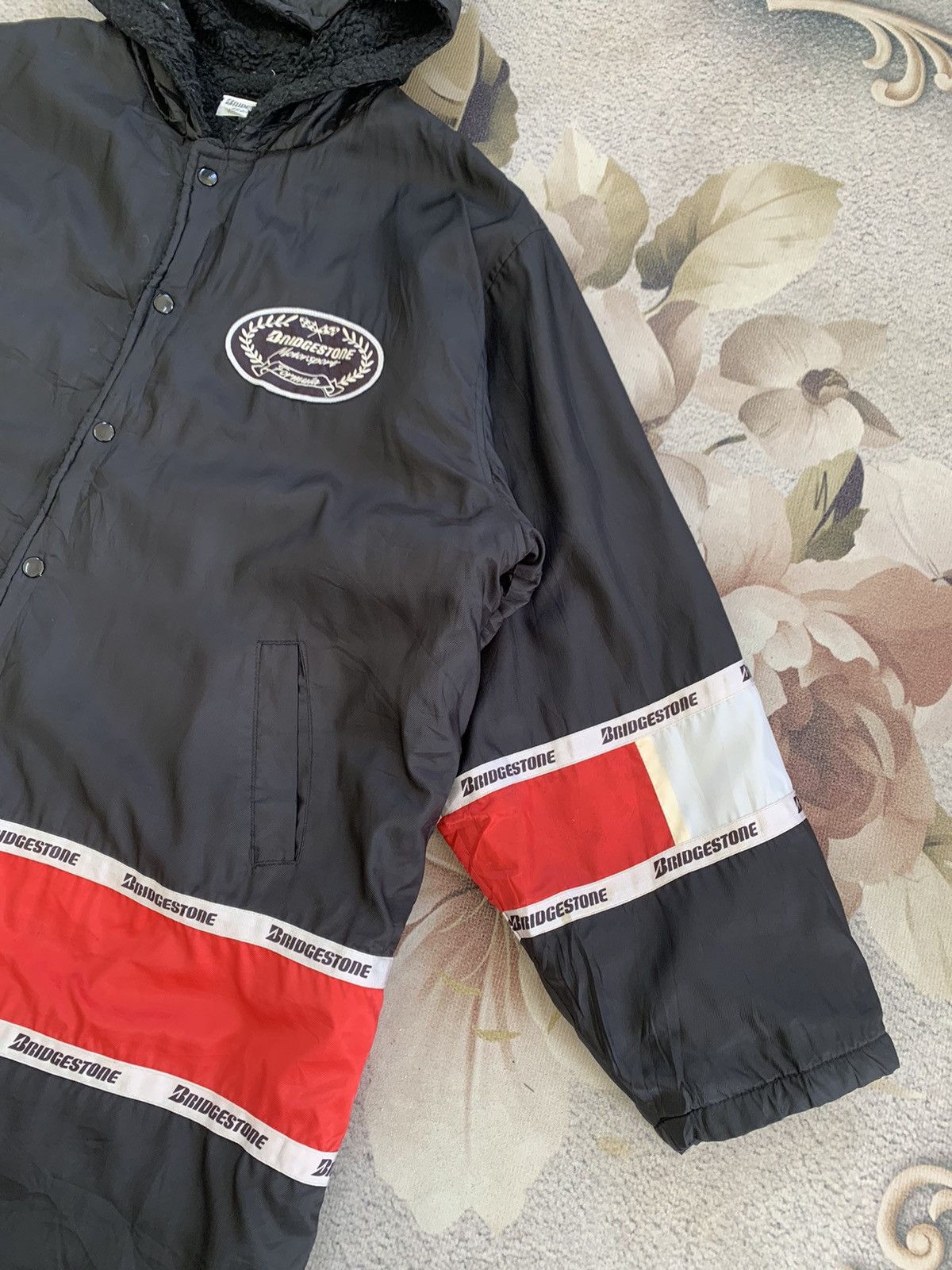 Japanese Brand Bridgestone Motorsport Long Jacket Hooded Size US L / EU 52-54 / 3 - 6 Thumbnail