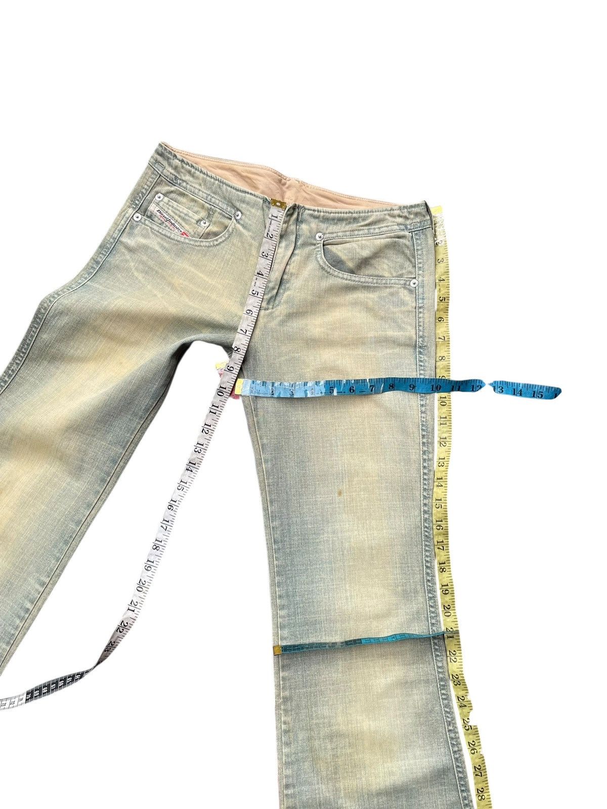 Diesel Vintage Diesel Flare Faded Denim Size 28" / US 6 / IT 42 - 12 Thumbnail
