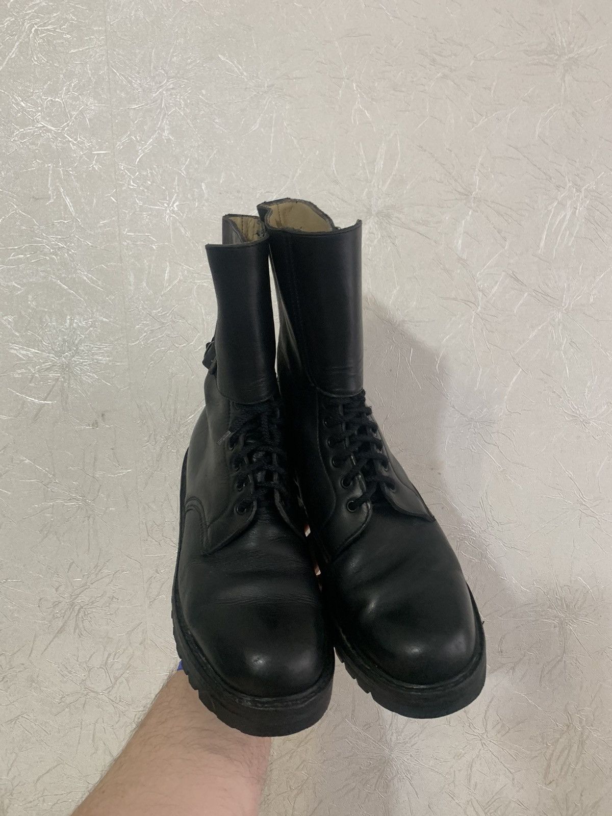 Vintage Soldini Vintage 80’s Military Combat Italian Leather Boots Size US 11 / EU 44 - 4 Thumbnail