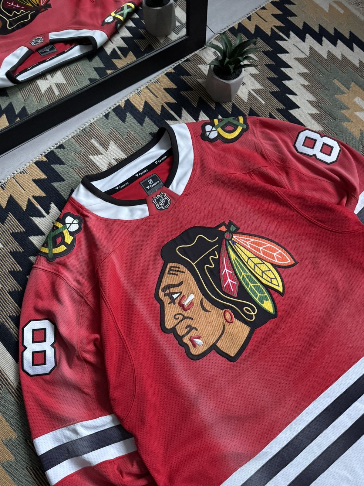 NFL Vintage NFL Chicago Blackhawks Patric Kane #88 Jersey Size US L / EU 52-54 / 3 - 5 Thumbnail