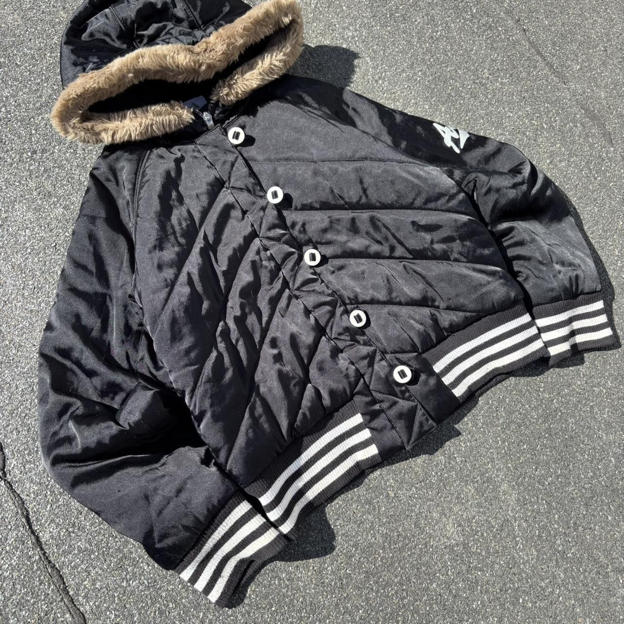 Japanese Brand × Le Grande Bleu (L.G.B.) × Vintage Vintage y2k 90s Adidas Japanese bomber jacket Size US S / EU 44-46 / 1 - 4 Thumbnail