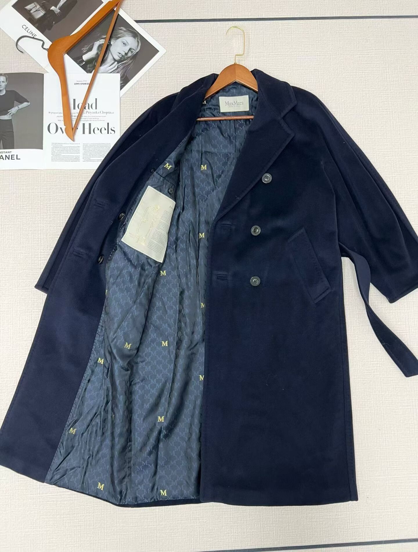 Max Mara Maxmara Blue Overcoat in Size 36 Size XS / US 0-2 / IT 36-38 - 1 Thumbnail