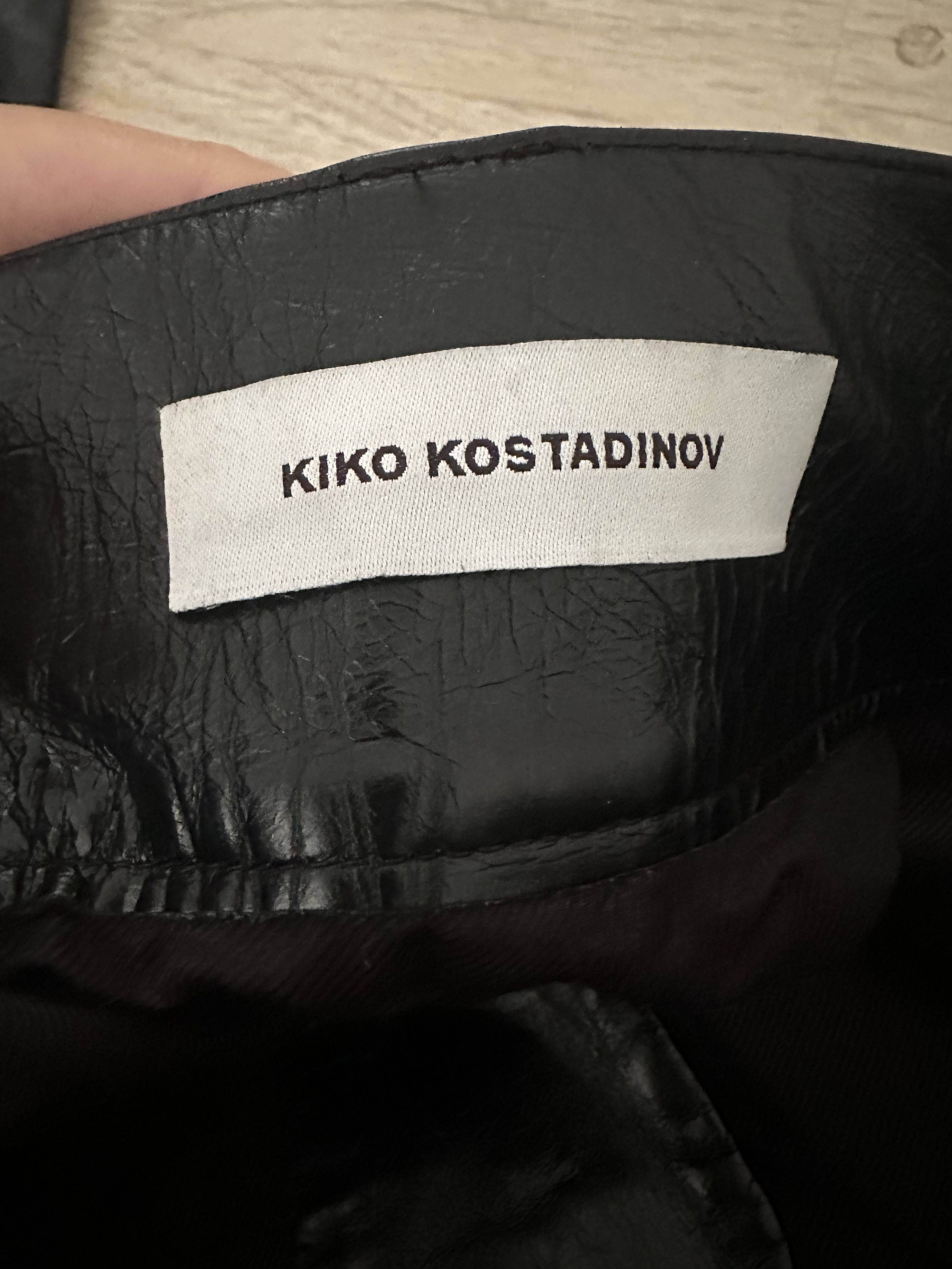 Kiko Kostadinov Kiko Kostadinov 0007 Irene Leather Pants Size US 31 - 6 Thumbnail