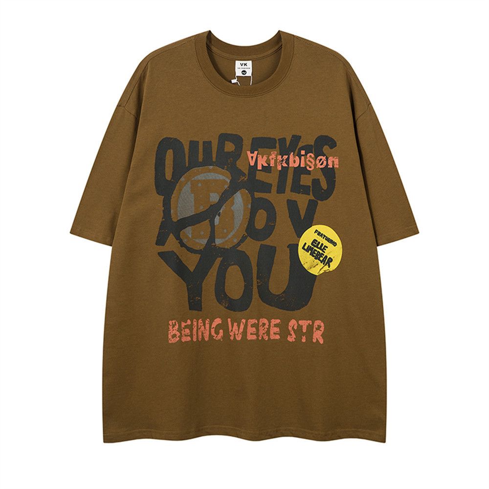 Japanese Brand × Vintage American hip-hop creative letter print loose T-shirt Size US M / EU 48-50 / 2 - 1 Thumbnail