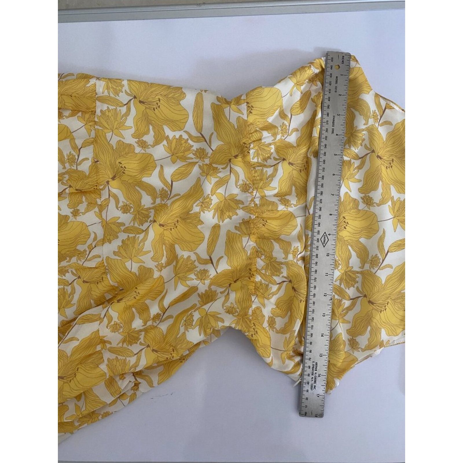 Sam Edelman Sam Edelman Yellow Printed Chiffon Floral Dress Size XS / US 0-2 / IT 36-38 - 5 Thumbnail