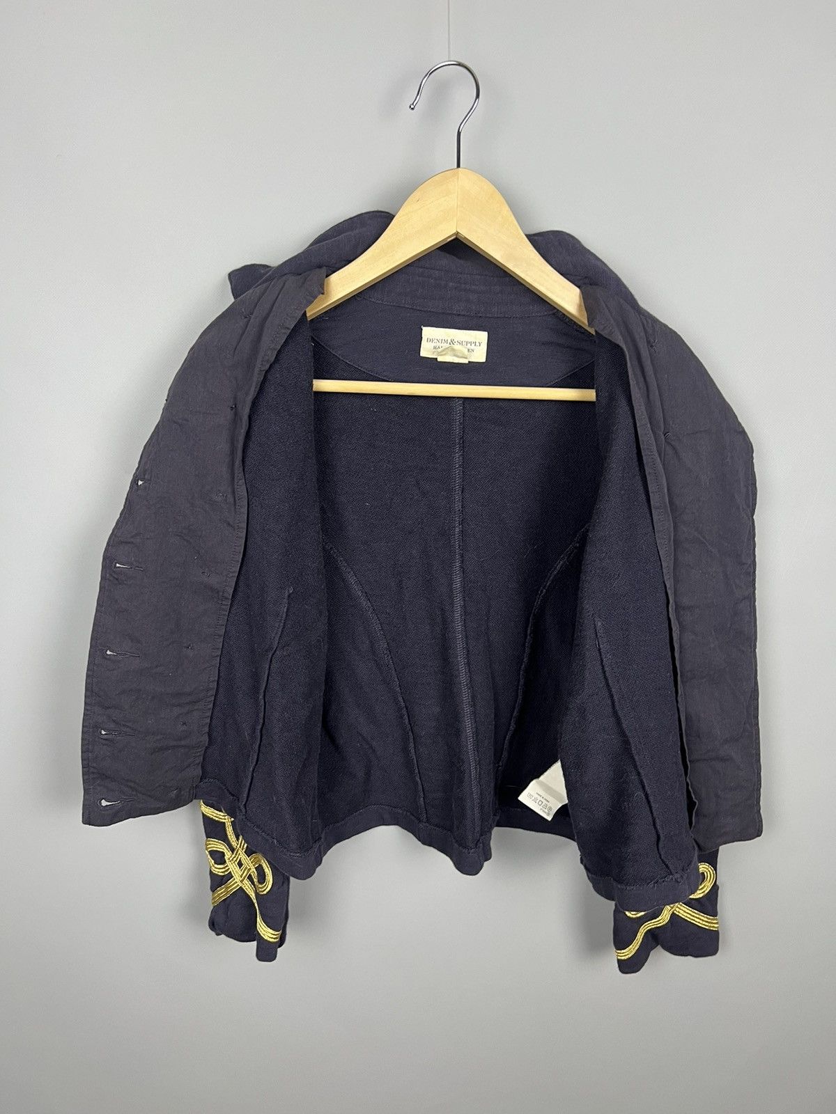 Denim & Supply Ralph Lauren M-L Denim Supply Ralph Lauren Military Blazer Denim Jacket Size L / US 10 / IT 46 - 13 Thumbnail
