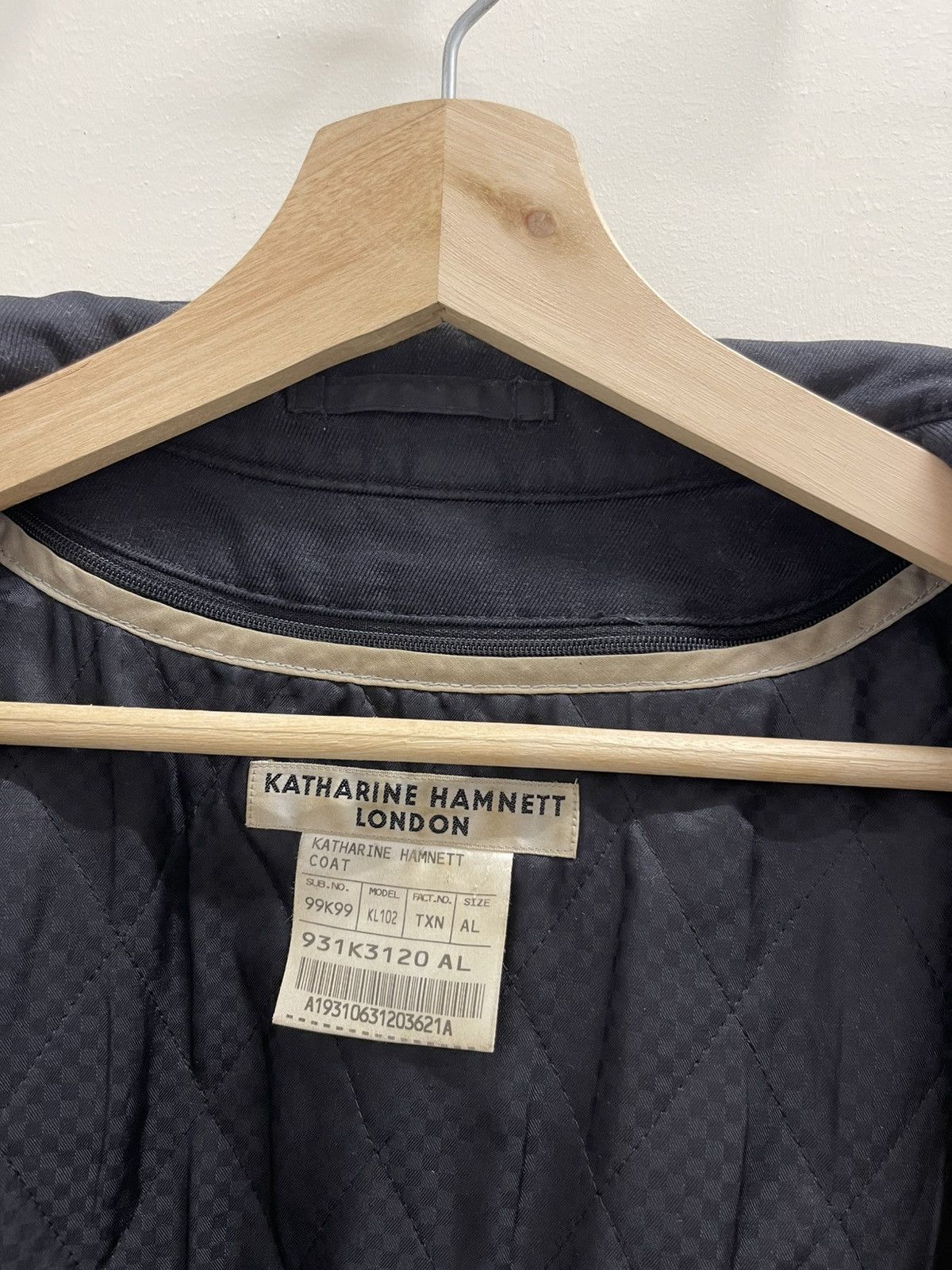 Katharine Hamnett London Yorkshire Tweed Lined Belted Coat Size US M / EU 48-50 / 2 - 14 Thumbnail