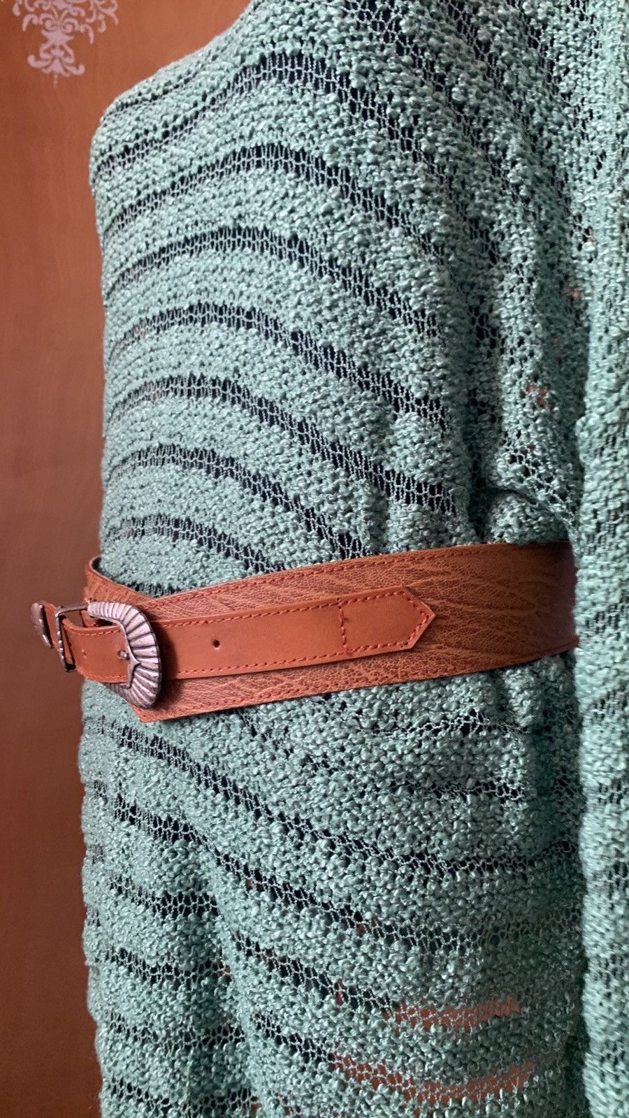 Designer × Other × Vintage Vintage 80s Leather Layered Belt Size ONE SIZE - 13 Thumbnail