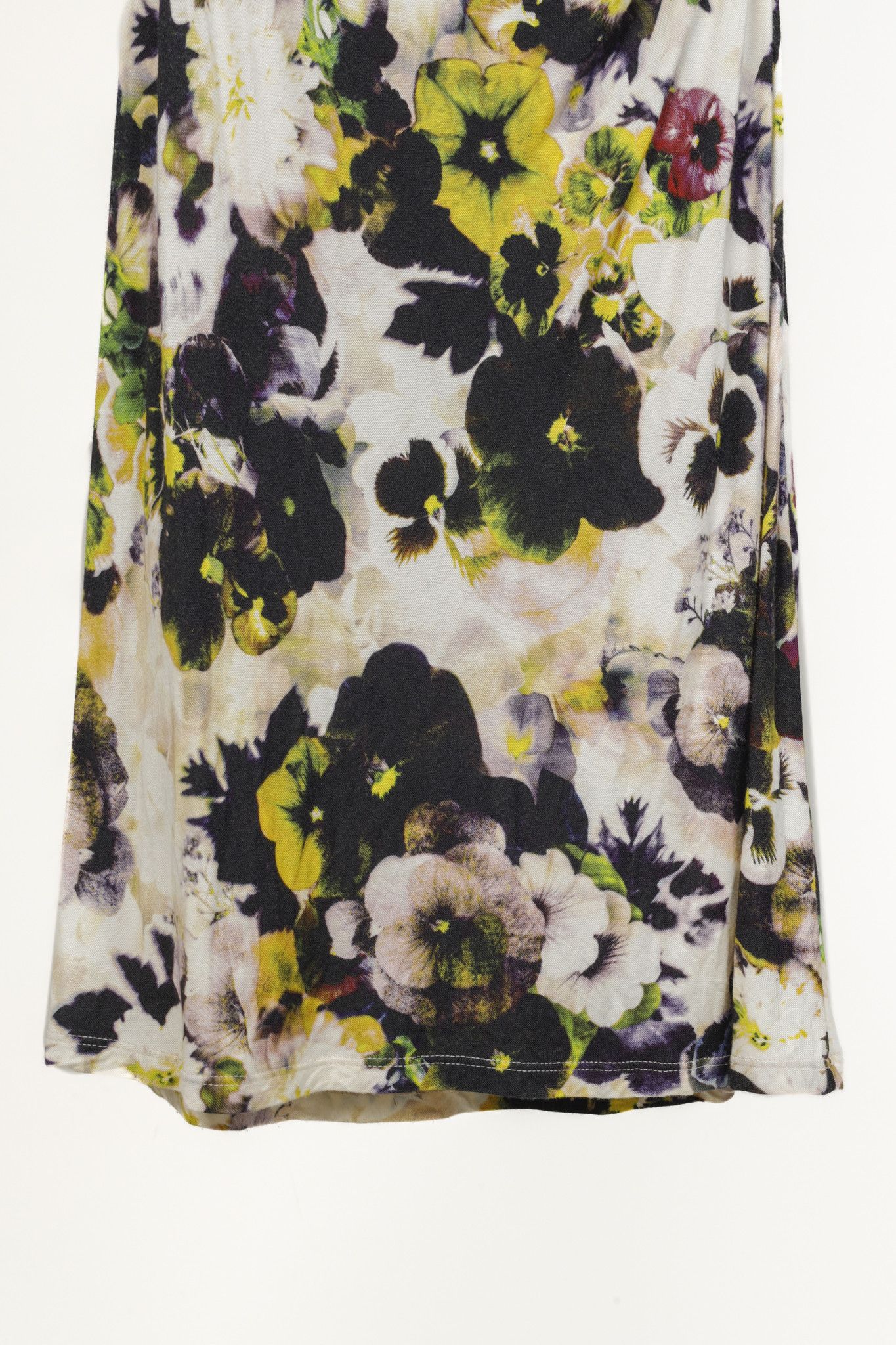 Paul Smith Paul Smith Black Label White Floral Jersey Midi Dress Size L / US 10 / IT 46 - 7 Thumbnail